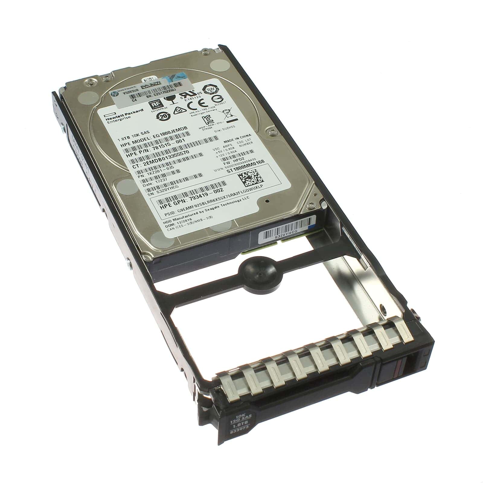 HP SPS-DRV HDD 1.8TB 12G 10K SFF SAS (N9X08A) thumbnail