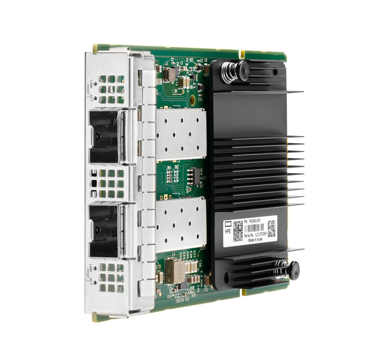 Hewlett Packard Enterprise Mellanox MCX631432AS-ADAI Ethernet 10/25Gb 2-port SFP28 OCP3 Intern Ethernet / Fiber 25000 Mbit/s (P42041-B21) thumbnail Hewlett Packard Enterprise Mellanox MCX631432AS-ADAI Ethernet 10/25Gb 2-port SFP28 OCP3 Intern Ethernet / Fiber 25000 Mbit/s (P42041-B21) thumbnail