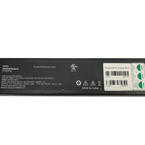 HP SPS-PDU 7.3kVA 230V 12out INTL Bsc 1U (P9Q60A) thumbnail
