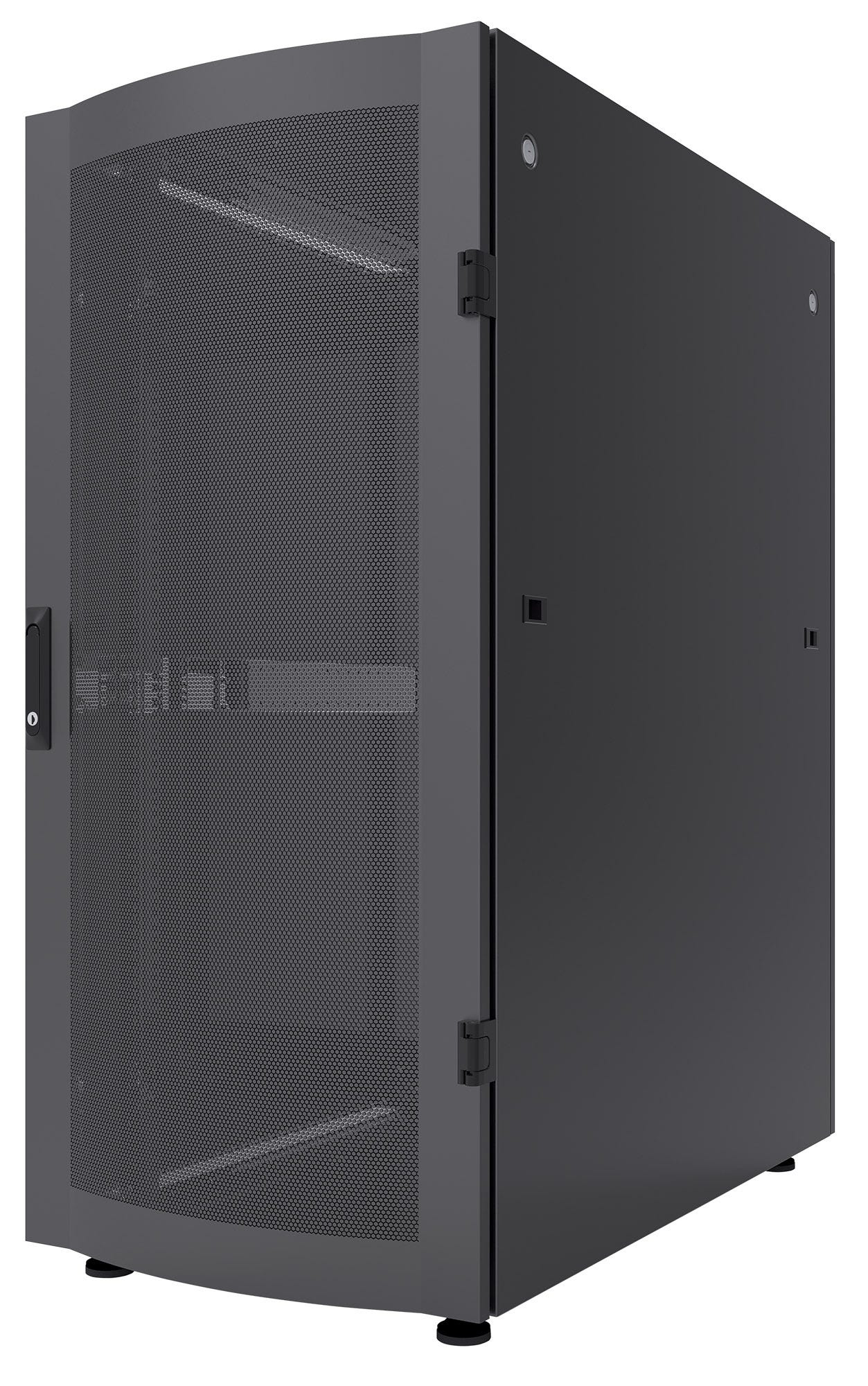Intellinet 19" serverkast vrijstaand, 36U, 600x1200 mm (breedte x diepte), zwart, bouwpakket (flatpack), max. 1500 kg, meerpuntsdeurslot, 1 slot per zijpaneel, bruikbare diepte 123–973 mm, IP20, staal (713696) thumbnail