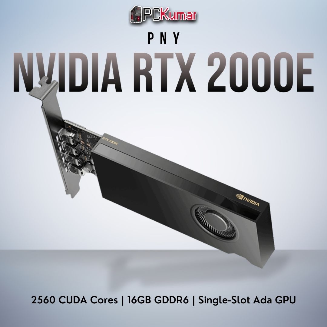 PNY NVIDIA RTX 2000E Ada Generaton LowProfile OEM Version PCI-Express x16 Gen 4.0 - 16 GB GDDR6 ECC (VCNRTX2000EADA-SB) thumbnail