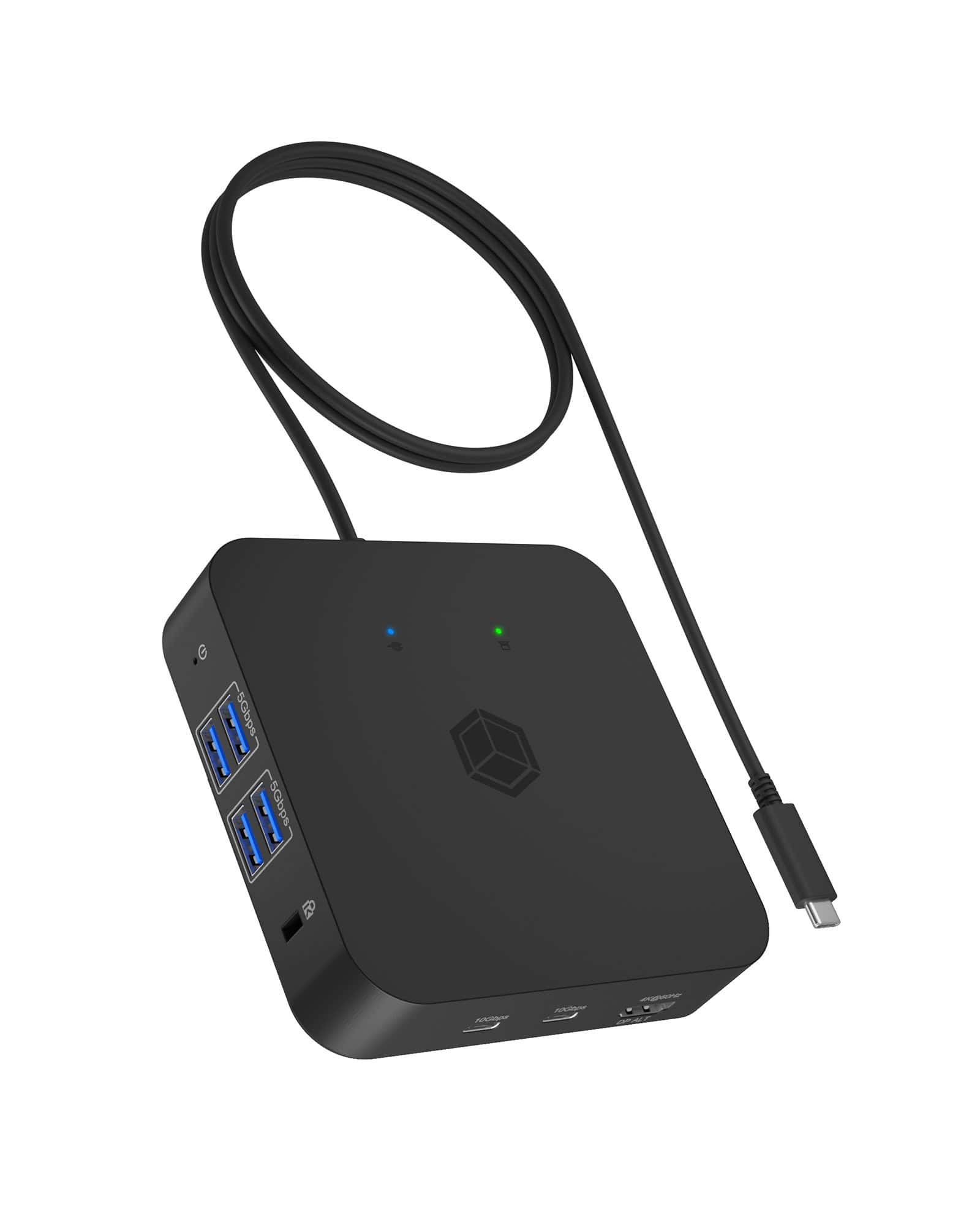 ICY BOX IB-DK4090-C Docking USB 3.2 Gen 2 (3.1 Gen 1) Type-C Zwart (IB-DK4090-C) thumbnail