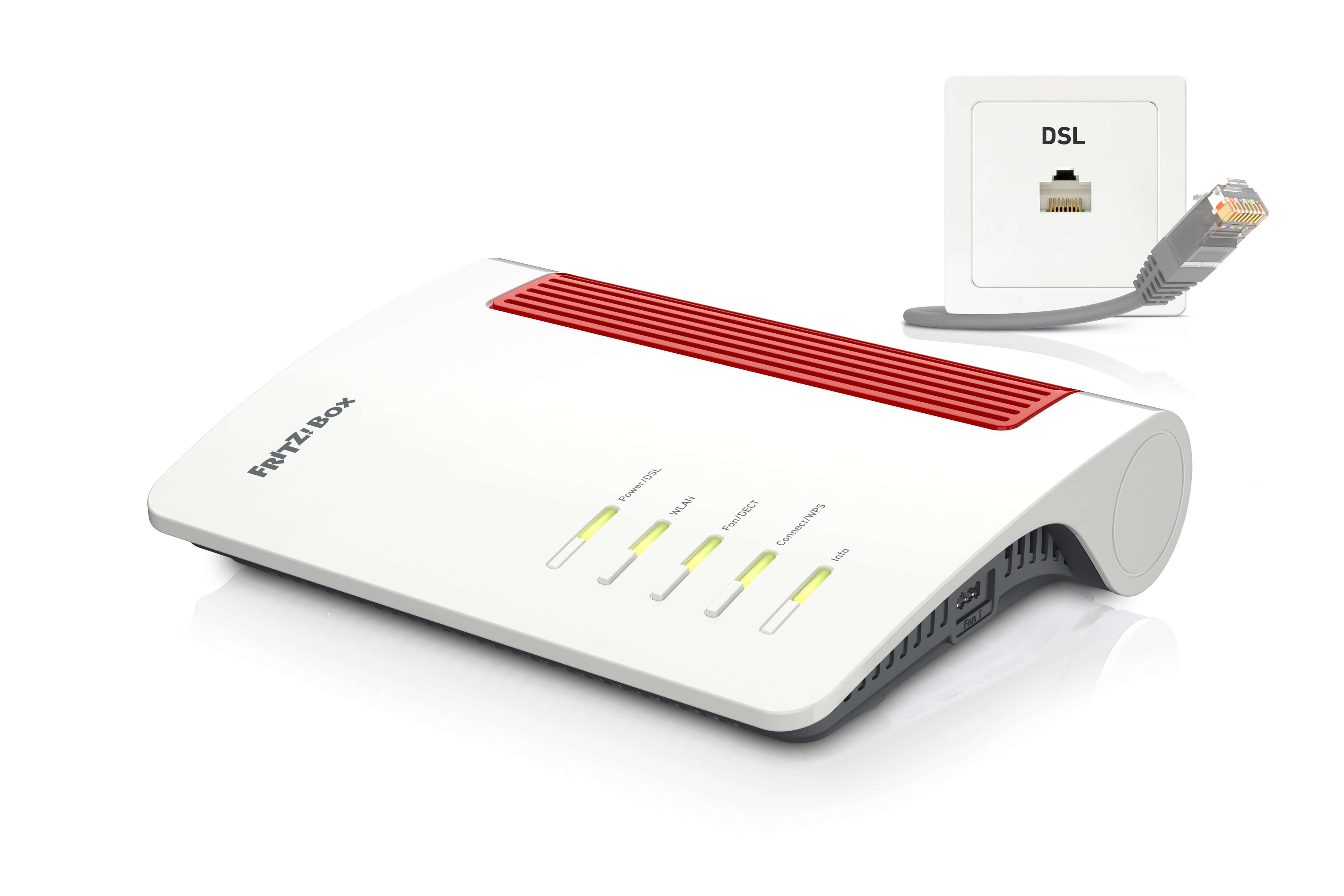 FRITZ!Box 7690 International draadloze router 2.5 Gigabit Ethernet Dual-band (2.4 GHz / 5 GHz) Wit (20003079) thumbnail