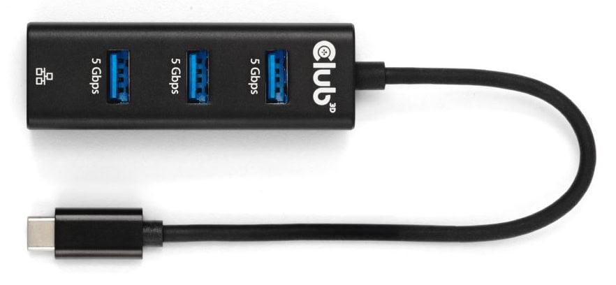 CLUB3D CSV-1549 interface hub USB Type-C 5000 Mbit/s Zwart (CSV-1549) thumbnail