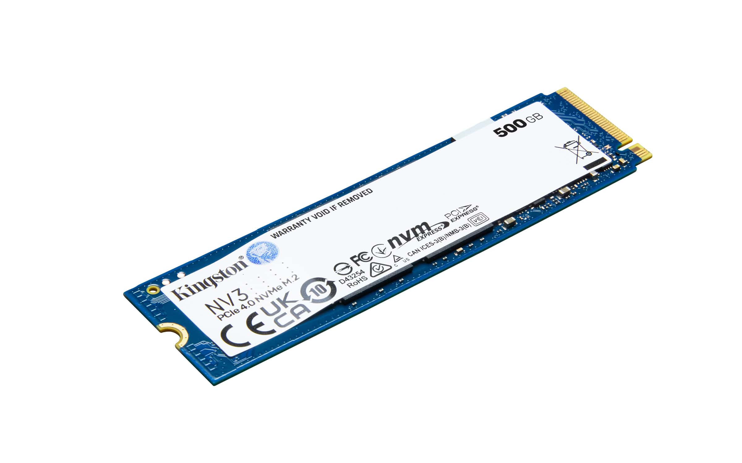 Kingston Technology 500G NV3 M.2 2280 NVMe SSD (SNV3S/500G) thumbnail