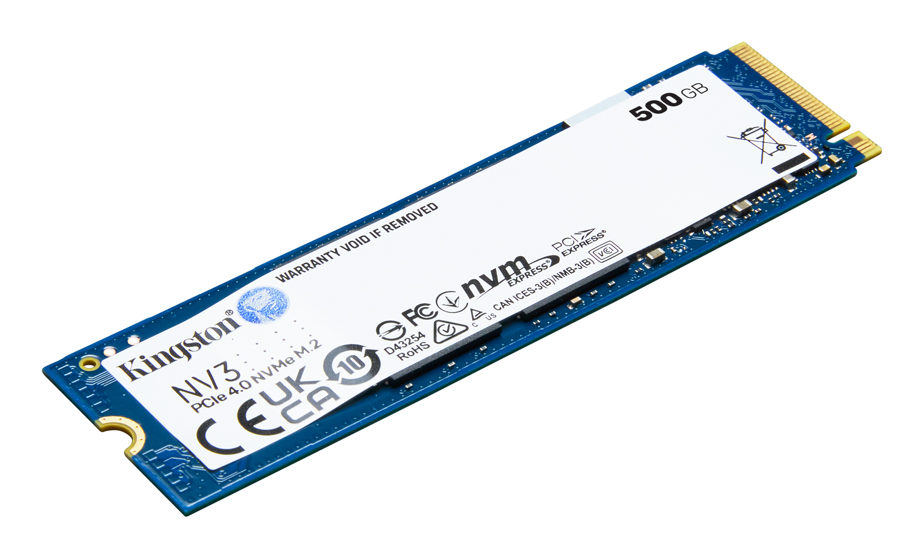 Kingston Technology 500G NV3 M.2 2280 NVMe SSD (SNV3S/500G) thumbnail