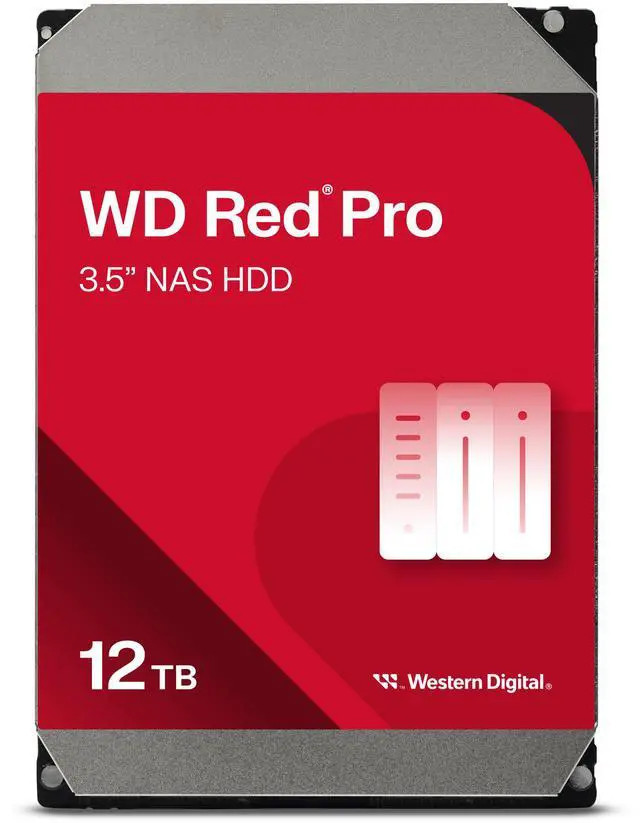 Western Digital WD 12TB SATA III 512MB RED Pro NAS HDD (WD122KFBX) (WD122KFBX) thumbnail