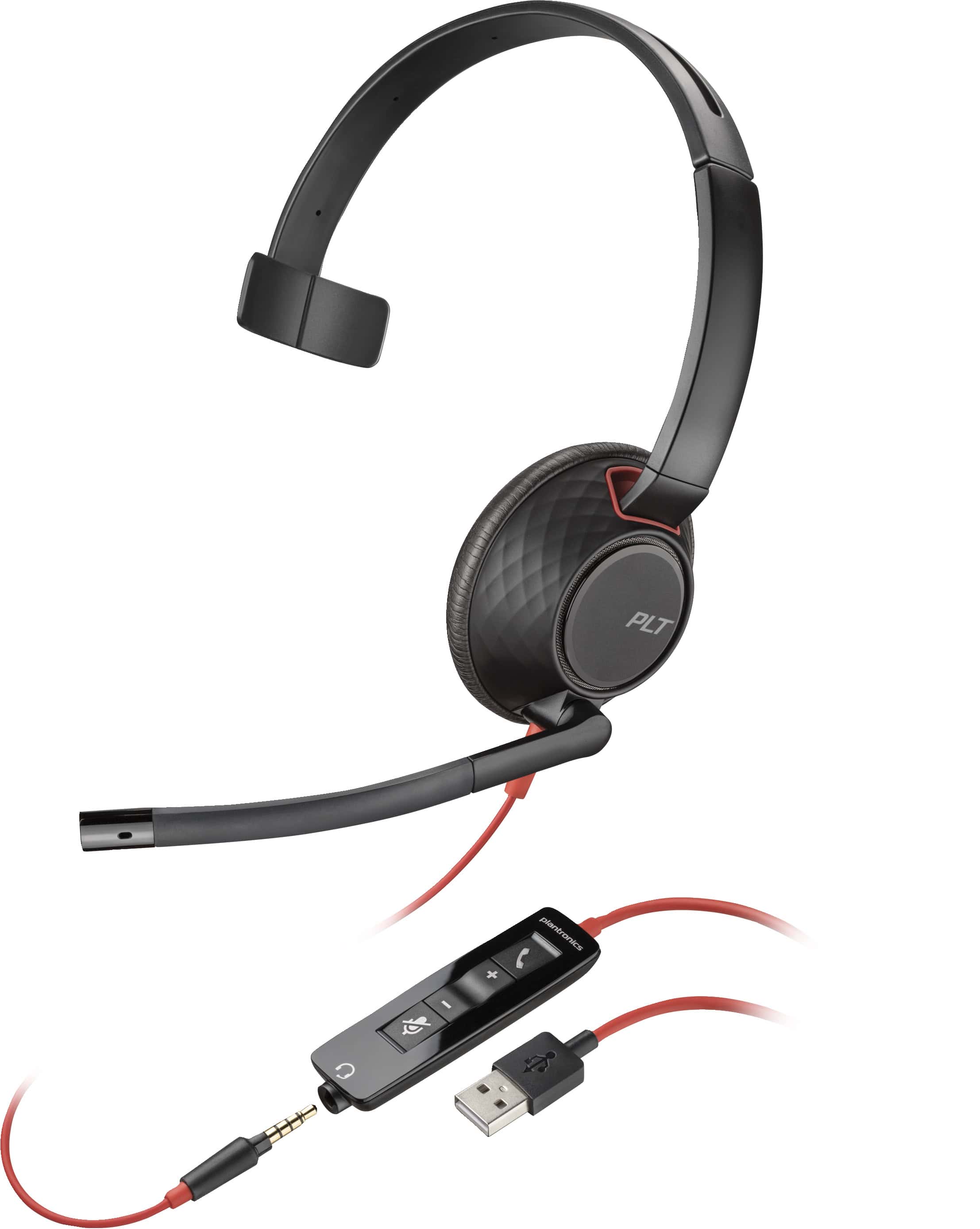 POLY Blackwire 5210 Monaural USB-A Headset (80R98AA) thumbnail