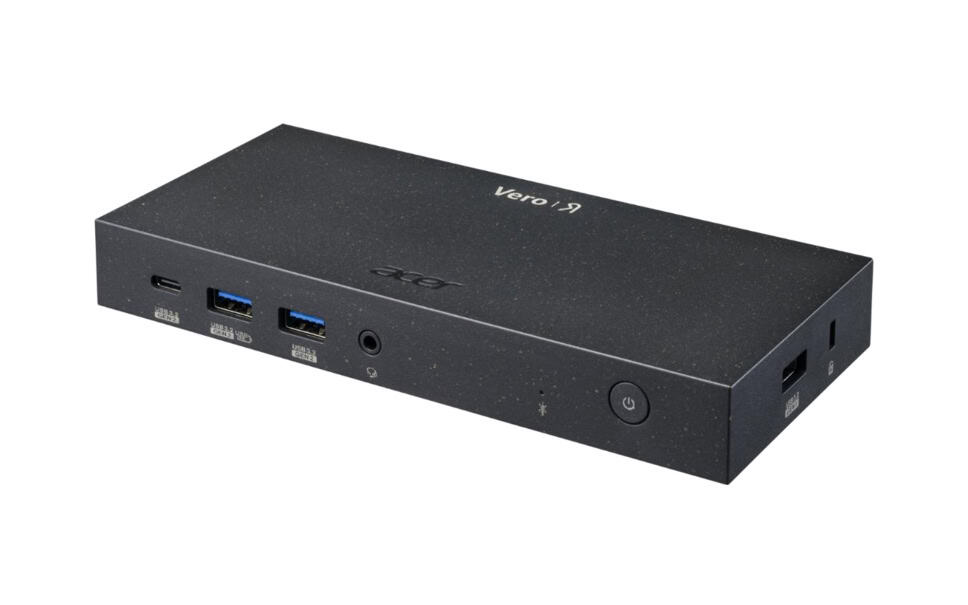 Acer Vero MST Dock M33 100W PD - Black EU (Retail pack) Bedraad USB 3.2 Gen 2 (3.1 Gen 2) Type-C Zwart (GP.DCK11.01A) thumbnail