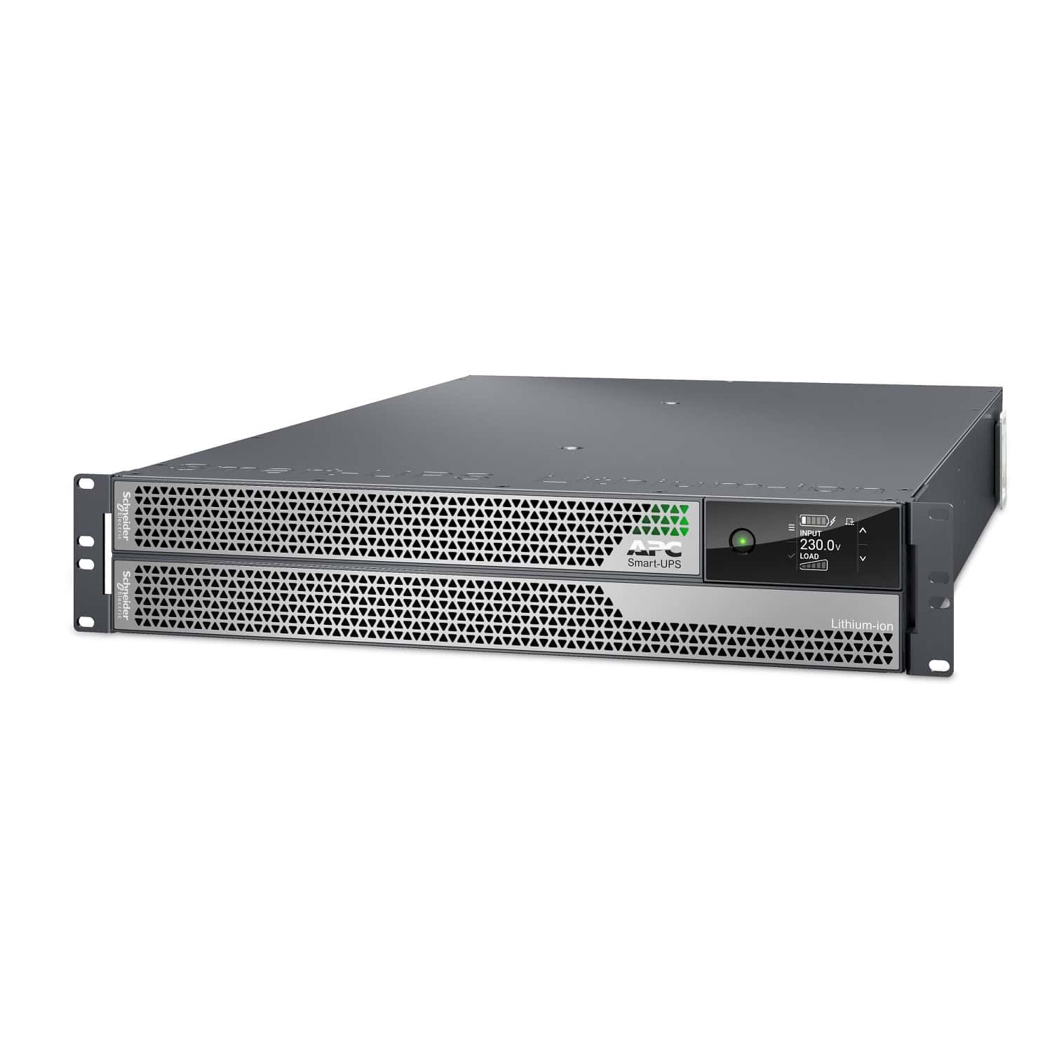 APC Smart-UPS Ultra On-Line, 5000VA, lithium-ion, rack/tower 2U, 230V, vaste bedrading 3-draads uitgang, netwerkkaart, verlengde runtime, met rail-kit (SRTL5KRM2UI-HW) thumbnail