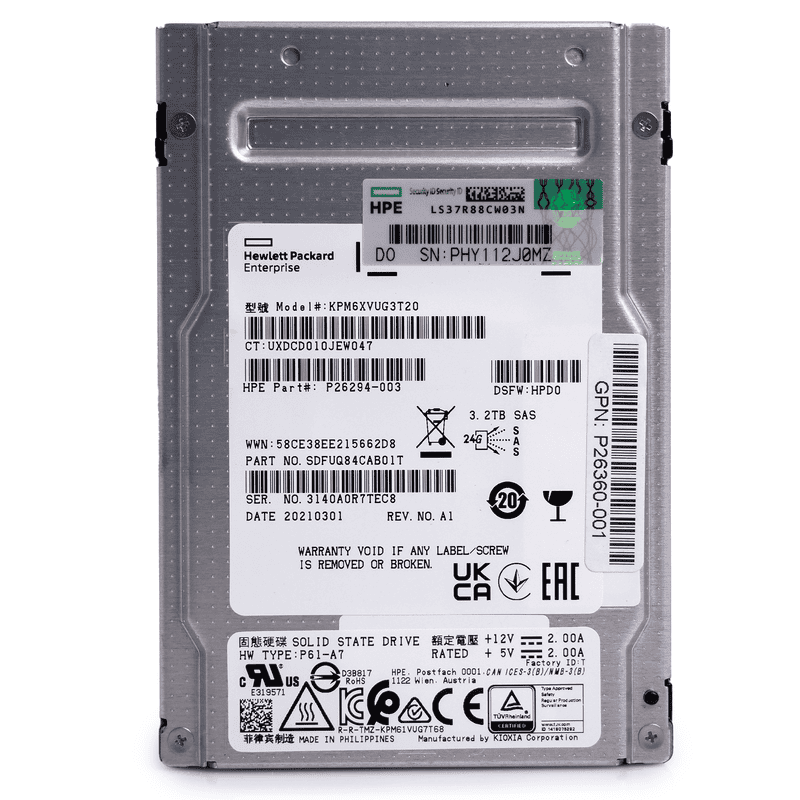 Kioxia X131 PM7-V eSDD 3.2TB SAS 2.5 SED (KPM7VVUG3T20) thumbnail