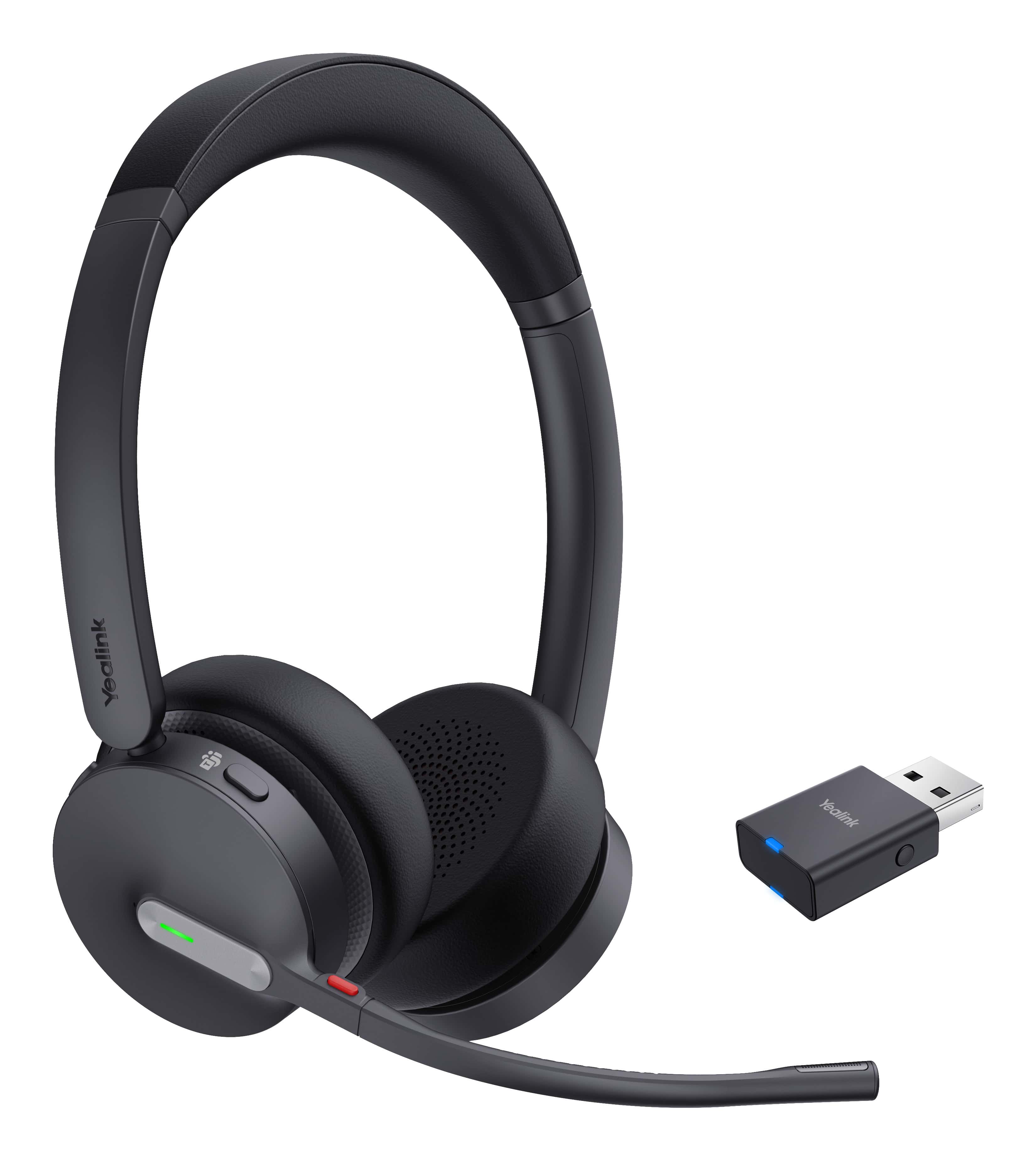 Yealink WH64 Hybrid Dual Teams Headset Draadloos Hoofdband Kantoor/callcenter Micro-USB Bluetooth Zwart (1208685) thumbnail