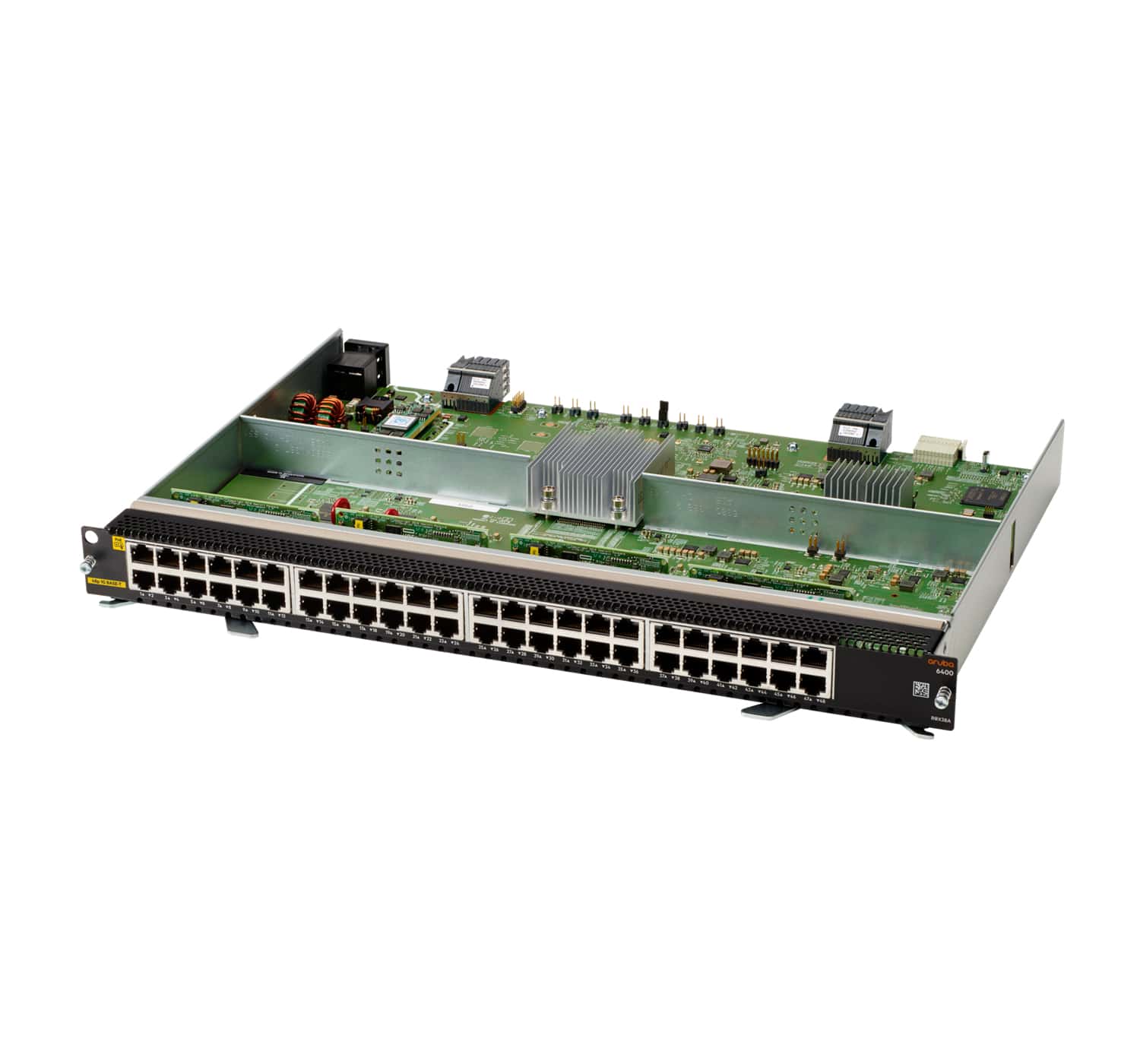 Product Image for Hewlett Packard Enterprise Aruba 6400 48-port 1GbE Class 4 PoE v2 network switch module Gigabit Ethernet