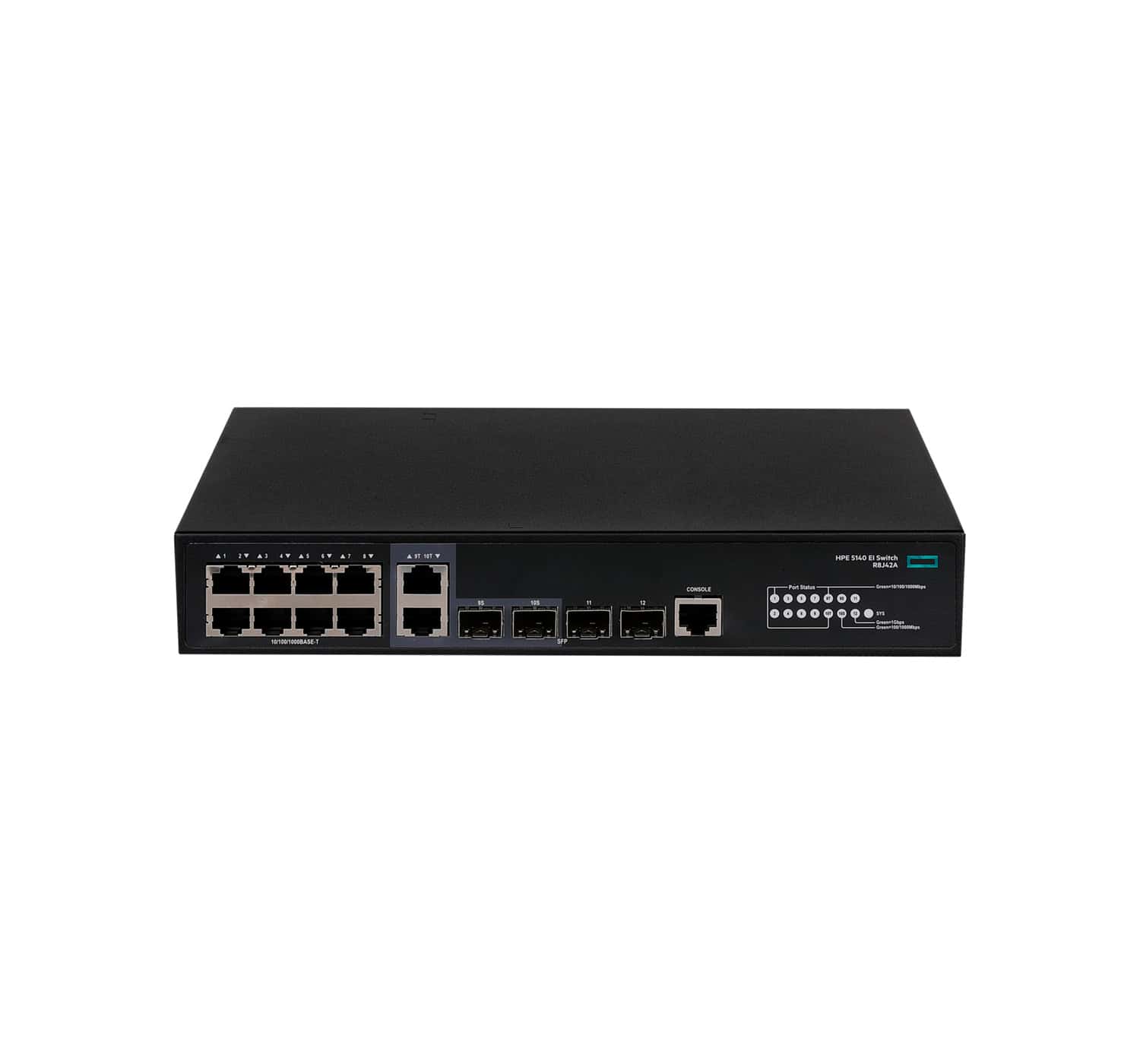 Hewlett Packard Enterprise FlexNetwork 5140 8G 2SFP 2GT Combo EI Managed L3 Gigabit Ethernet (10/100/1000) 1U (R8J42A#ABB) thumbnail