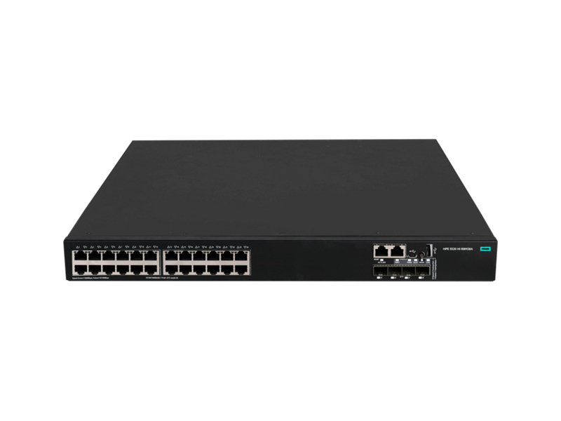 Hewlett Packard Enterprise FlexNetwork 5520HI Managed Gigabit Ethernet (10/100/1000) Power over Ethernet (PoE) 1U Zwart (R8M28A) thumbnail