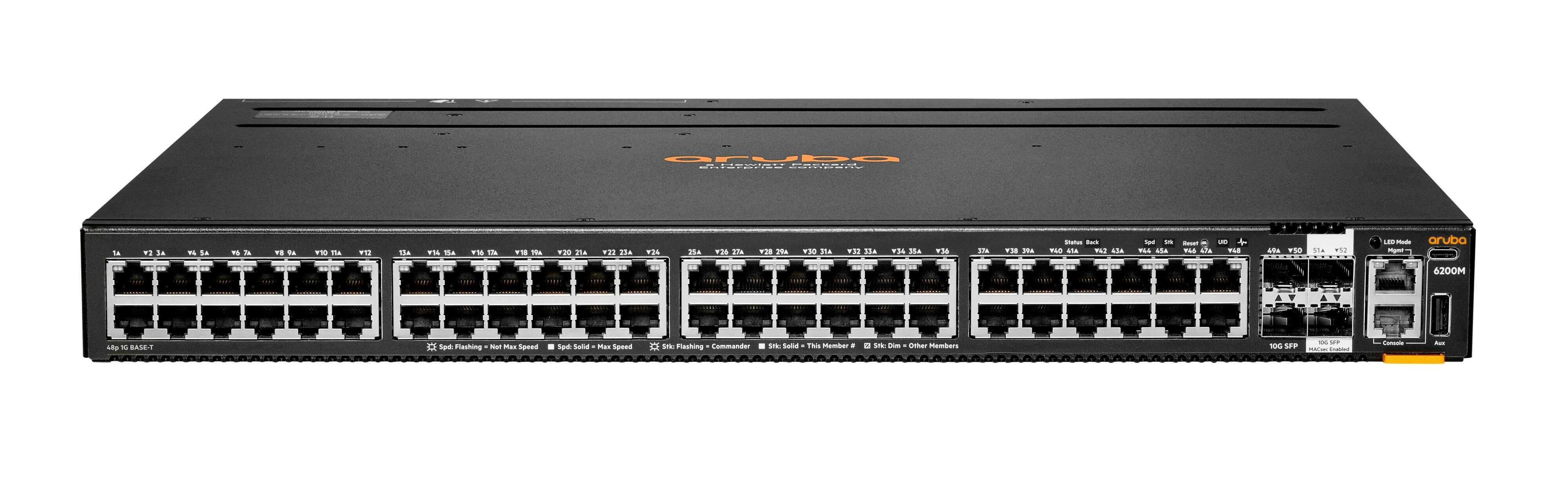 HP Networks HPE Aruba 6200M 48G 4SFP+ Sw (R8Q69A) (R8Q69A) thumbnail