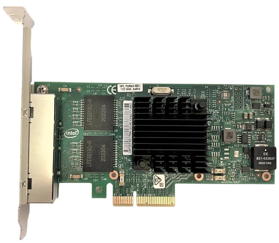 HPE SPS-PCA Adpt NIC 4p 1GbE Base-T I350 Opn (P22200-001) (P22200-001) thumbnail
