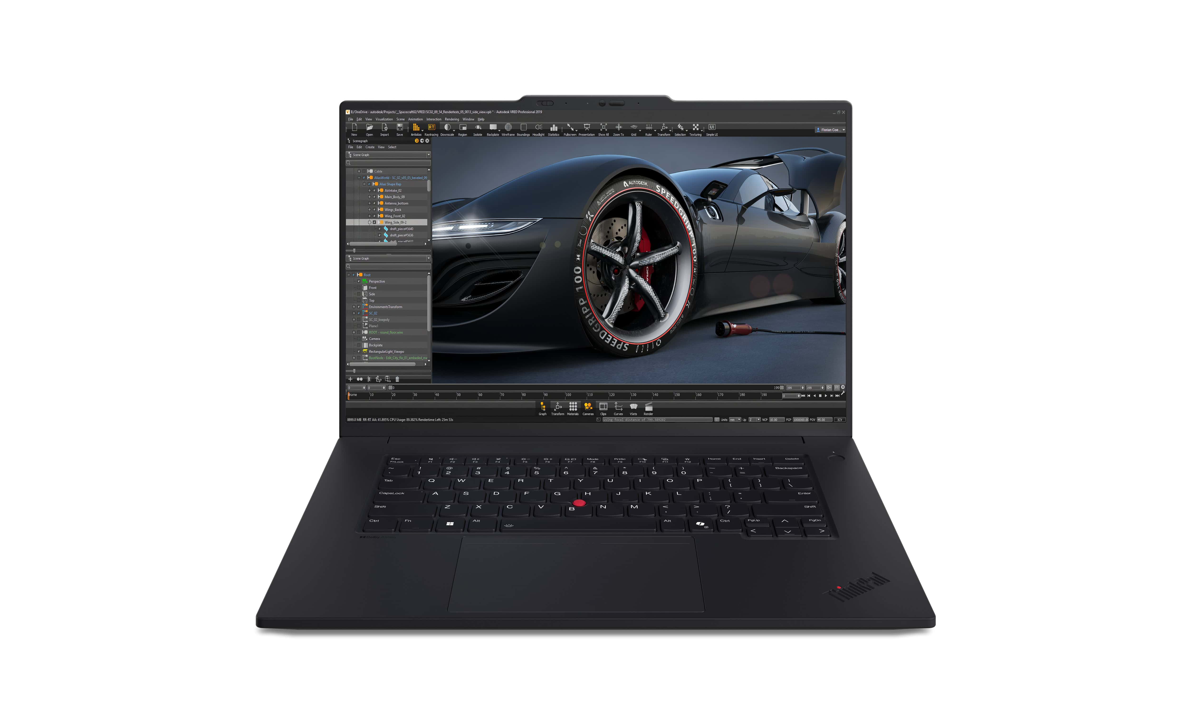 Lenovo ThinkPad P1 Gen 7 Intel Core Ultra 7 165H Mobiel werkstation 40,6 cm (16") WUXGA 32 GB LPDDR5x-SDRAM 1 TB SSD Wi-Fi 7 (802.11be) Windows 11 Pro Duits Zwart (21KV001UGE) thumbnail