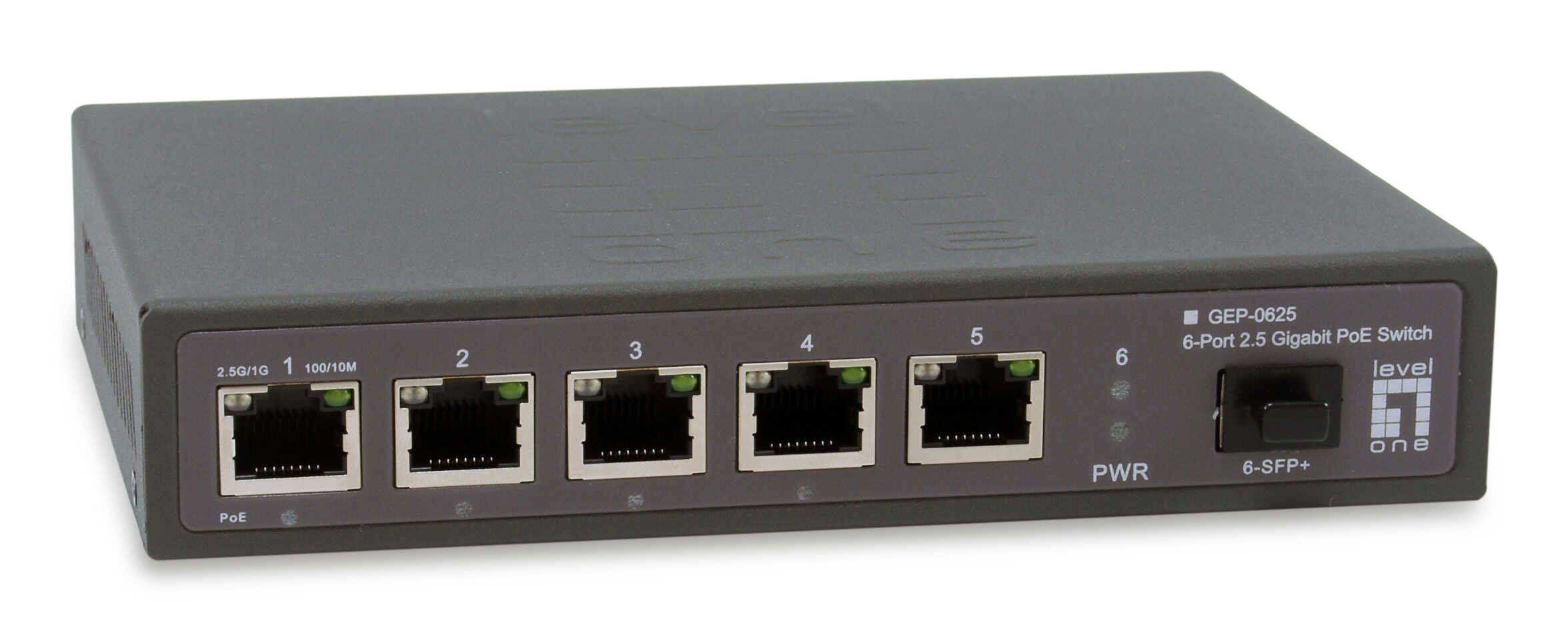 LevelOne GEP-0625 netwerk-switch Unmanaged 2.5G Ethernet (100/1000/2500) Power over Ethernet (PoE) Zwart (GEP-0625) thumbnail