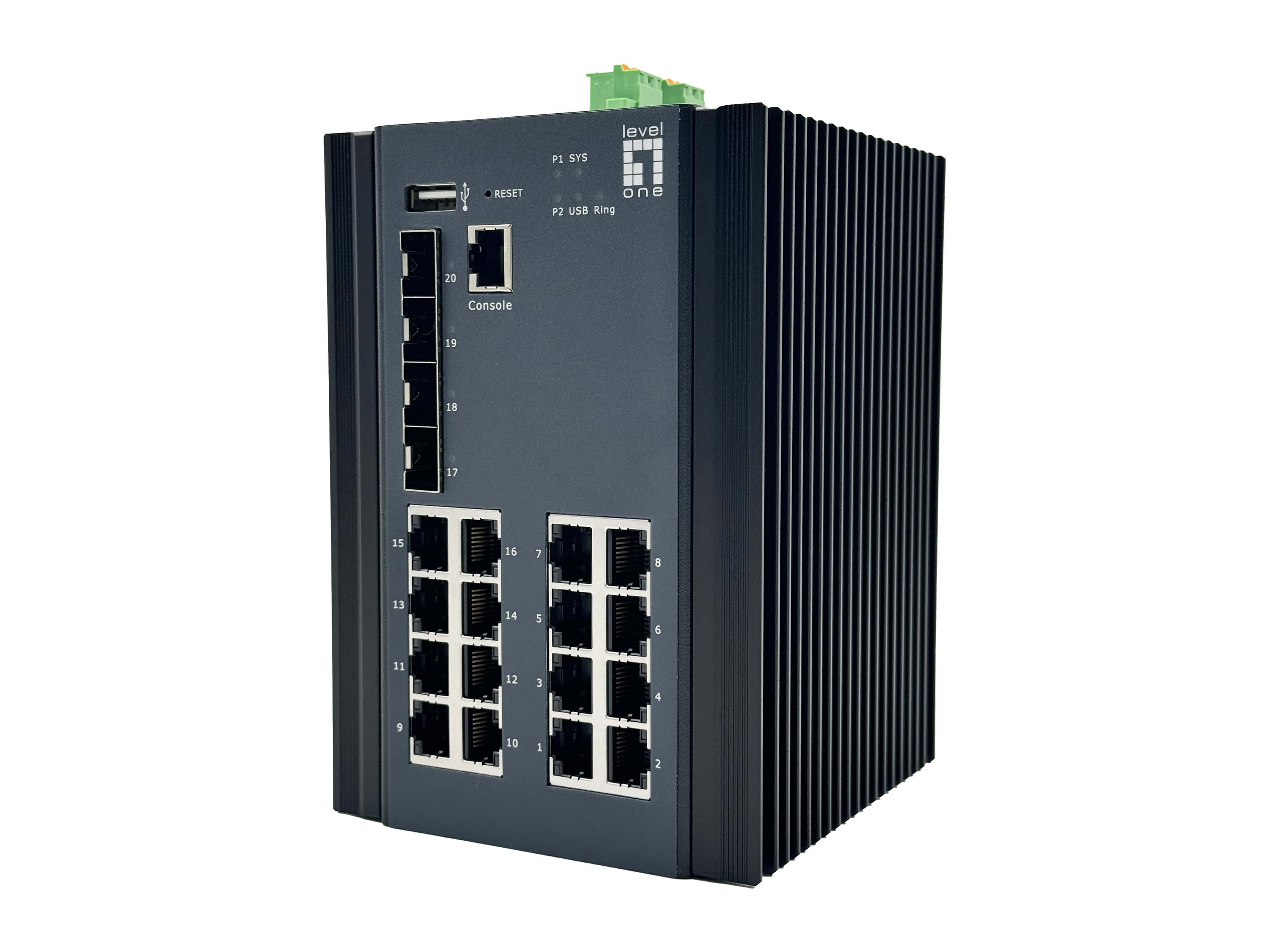 LevelOne IGU-2071 netwerk-switch Managed L2+ Gigabit Ethernet (10/100/1000) Zwart (IGU-2071) thumbnail