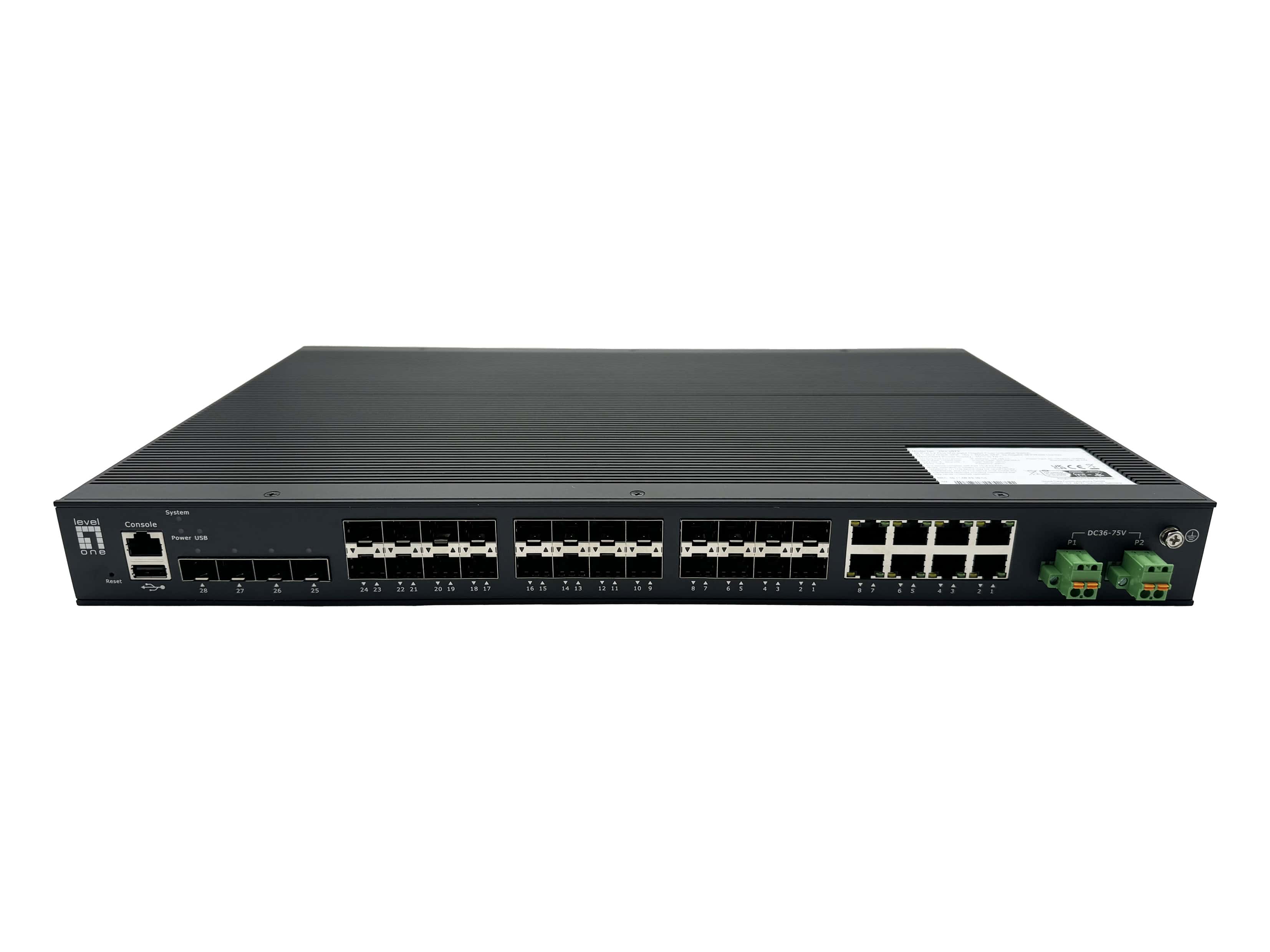 LevelOne IGU-2872 netwerk-switch Managed L2+ Zwart (IGU-2872) thumbnail