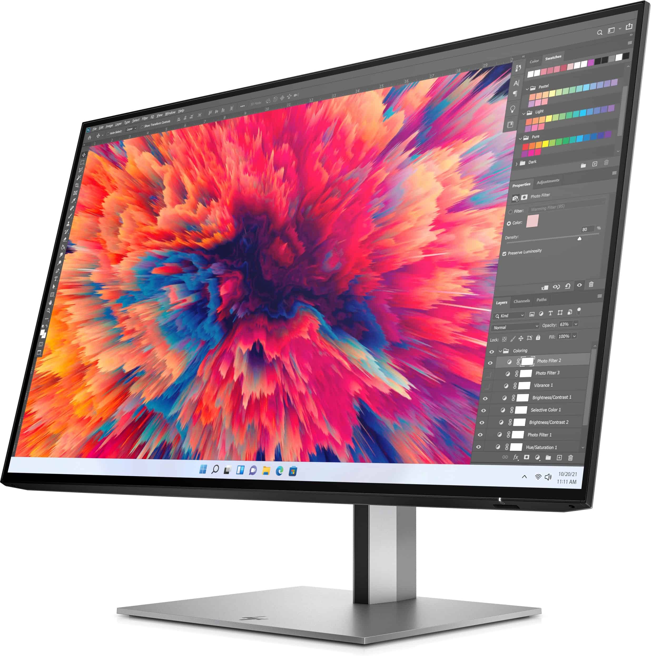 HP Z24q G3 computer monitor 60,5 cm (23.8") 2560 x 1440 Pixels Quad HD Zilver (4Q8N4E9#ABB) thumbnail