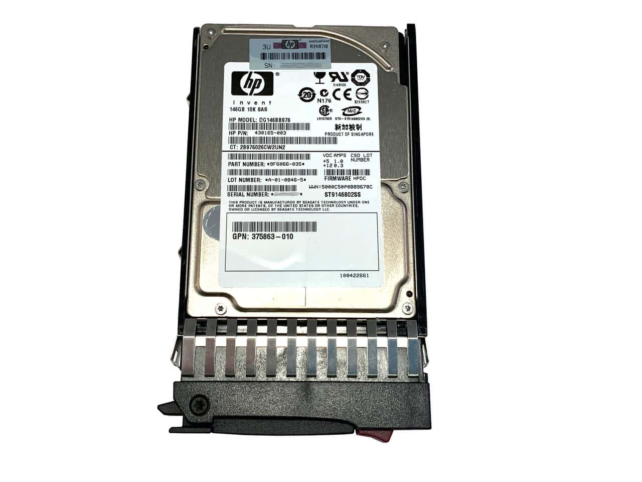HP 146Gb SAS 10K RPM HDD 2,5 (432320-001-RFB) thumbnail