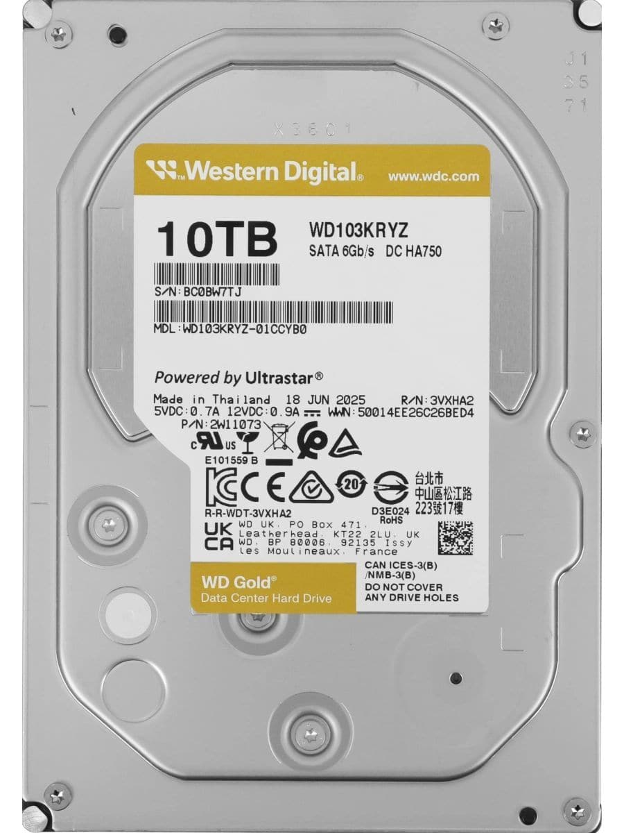 Western Digital Gold Internal (WD103KRYZ) HD 10TB 3 5 Western Digital5 Western Digital 5 (WD103KRYZ) thumbnail