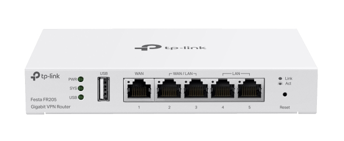 TP-Link Festa FR205 bedrade router 10 Gigabit Ethernet, 100 Gigabit Ethernet, Gigabit Ethernet Wit (FESTA FR205) thumbnail