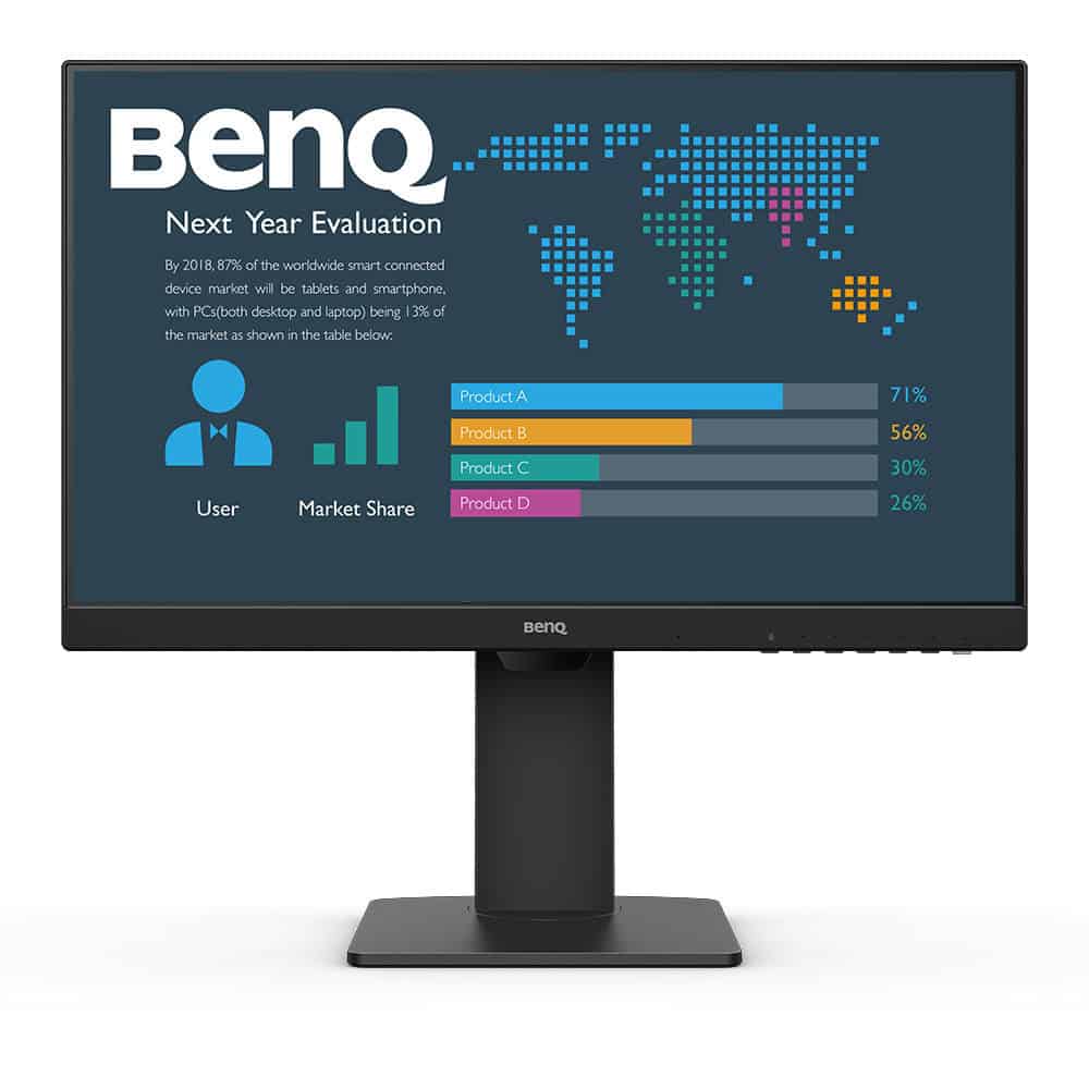 BenQ BL2486TC computer monitor 60,5 cm (23.8) 1920 x 1080 Pixels Full HD Zwart (9H.LMMLB.QBE) thumbnail