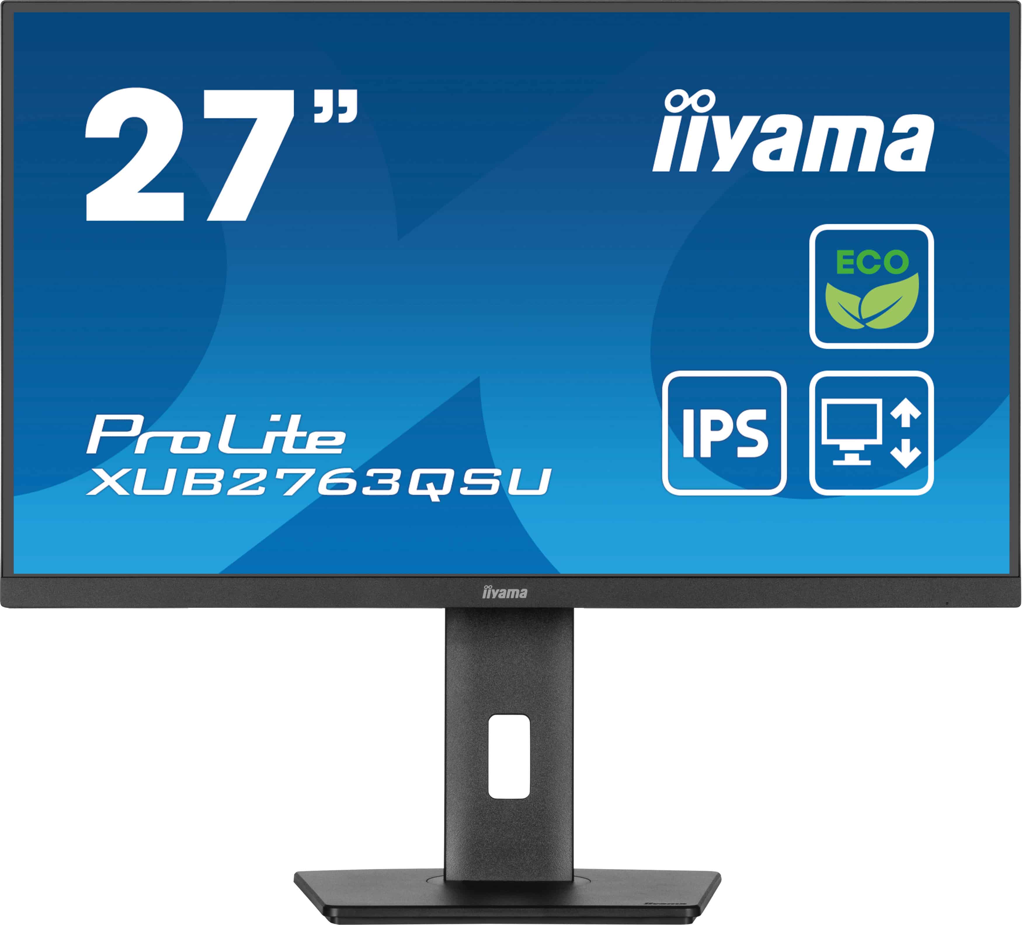 iiyama ProLite XUB2763QSU-B1 computer monitor 68,6 cm (27) 2560 x 1440 Pixels Full HD LED Zwart (XUB2763QSU-B1) thumbnail