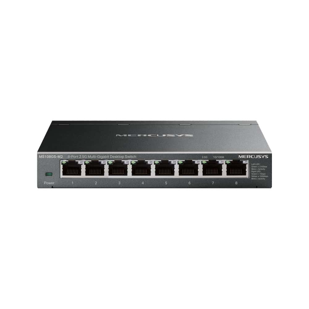 TP-Link Mercusys MS108GS network switch Unmanaged Gigabit Ethernet (10/100/1000) Black (MS108GS) thumbnail