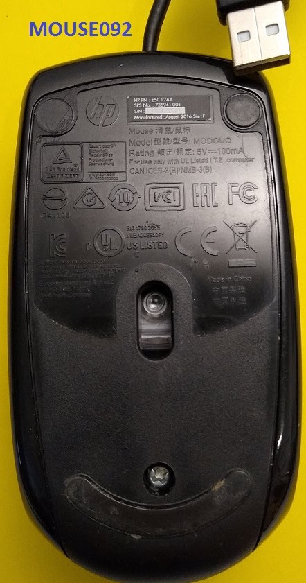 HP SPS-HP X500 WIRED MOUSE (735941-001) thumbnail
