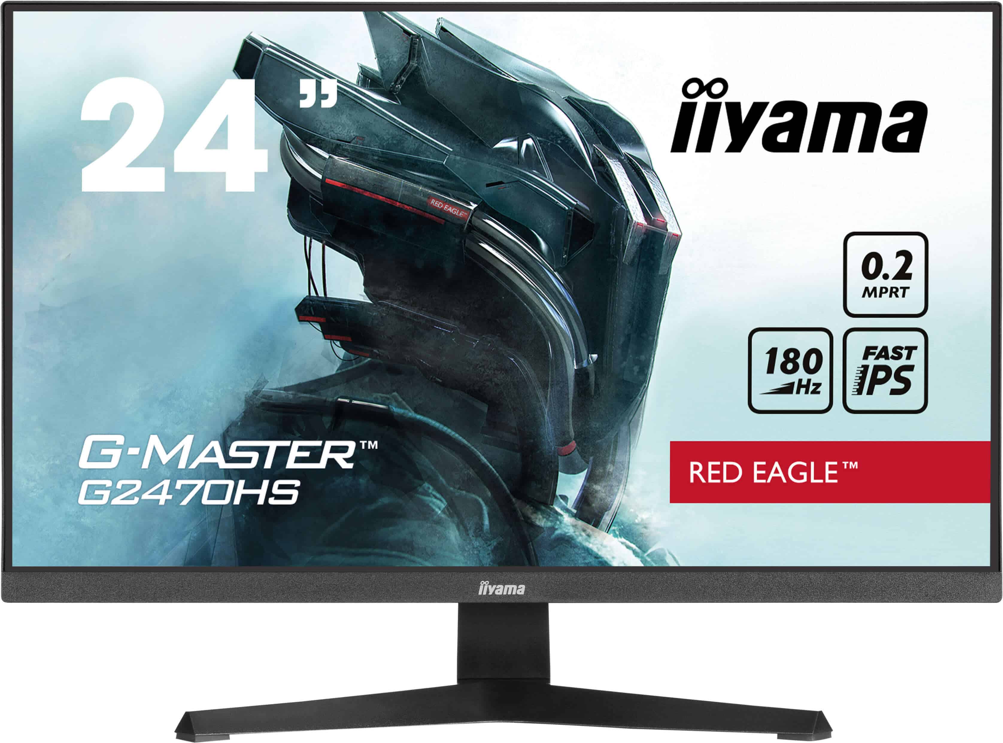 iiyama G-MASTER G2470HS-B1 computer monitor 60,5 cm (23.8) 1920 x 1080 Pixels Full HD LCD Zwart (G2470HS-B1) thumbnail