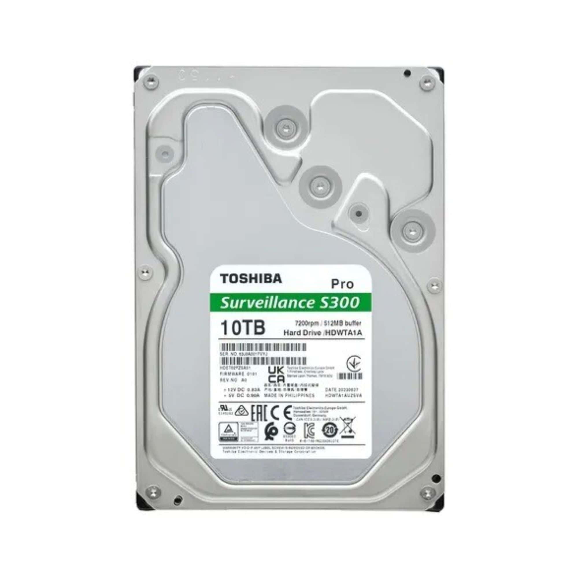 Toshiba 8.9cm (3.5) 10TB SATA3 Pro Surv. S300 7200RPM 512 intern (MD10ADA10TV) thumbnail