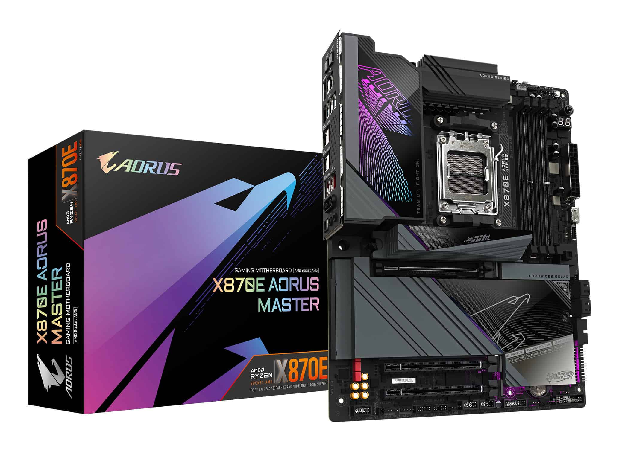 GIGABYTE X870E AORUS MASTER moederbord AMD X870 Socket AM5 ATX (X870E AORUS MASTER) thumbnail
