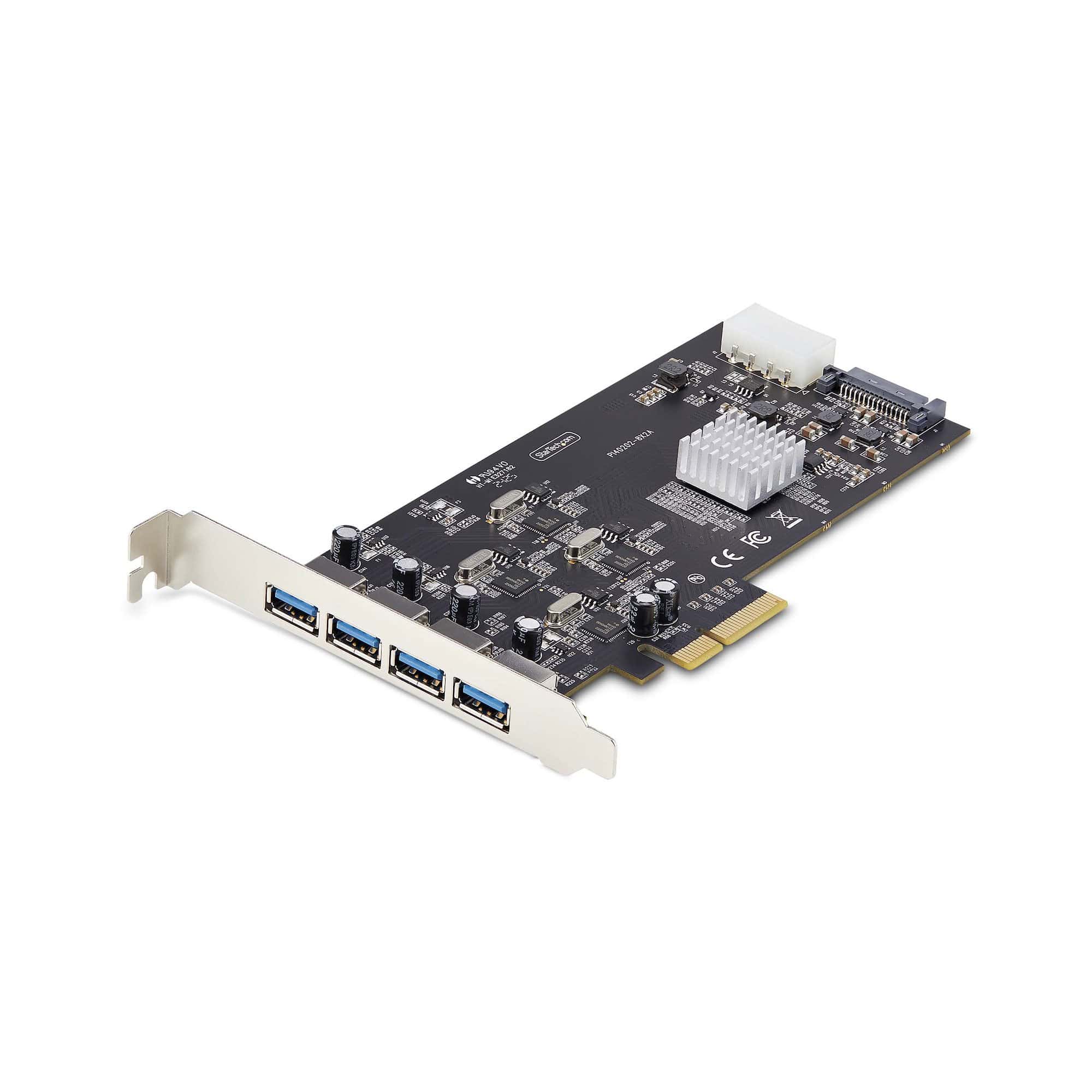 StarTech.com 4-Port USB PCIe Kaart, USB 3.2 5Gbps, PCI Express Uitbreidingskaart met 4x Onafhankelijke USB Controllers, 4x USB-A Poorten, Windows/macOS/Linux (P5Q4A-USB-CARD) thumbnail