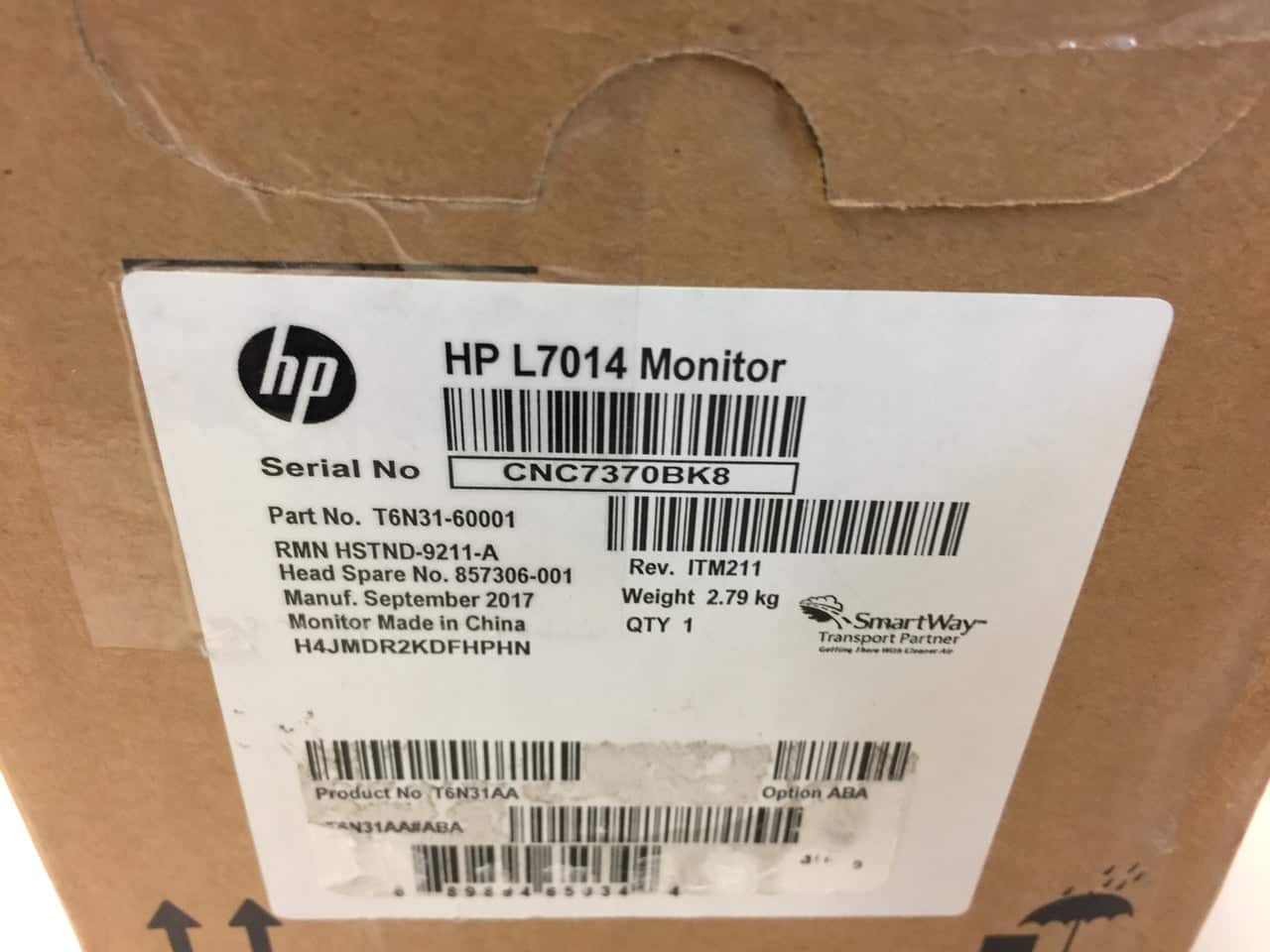 HP SPS-MON L7014 14-IN RPOS MON-T (857306-001) thumbnail