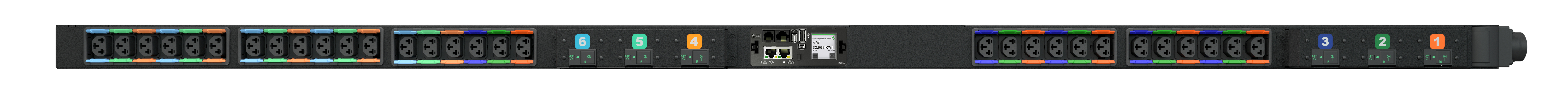 Vertiv Geist VP4UV0A2 energiedistributie 30 AC-uitgang(en) 0U Zwart (VP4UV0A2) thumbnail