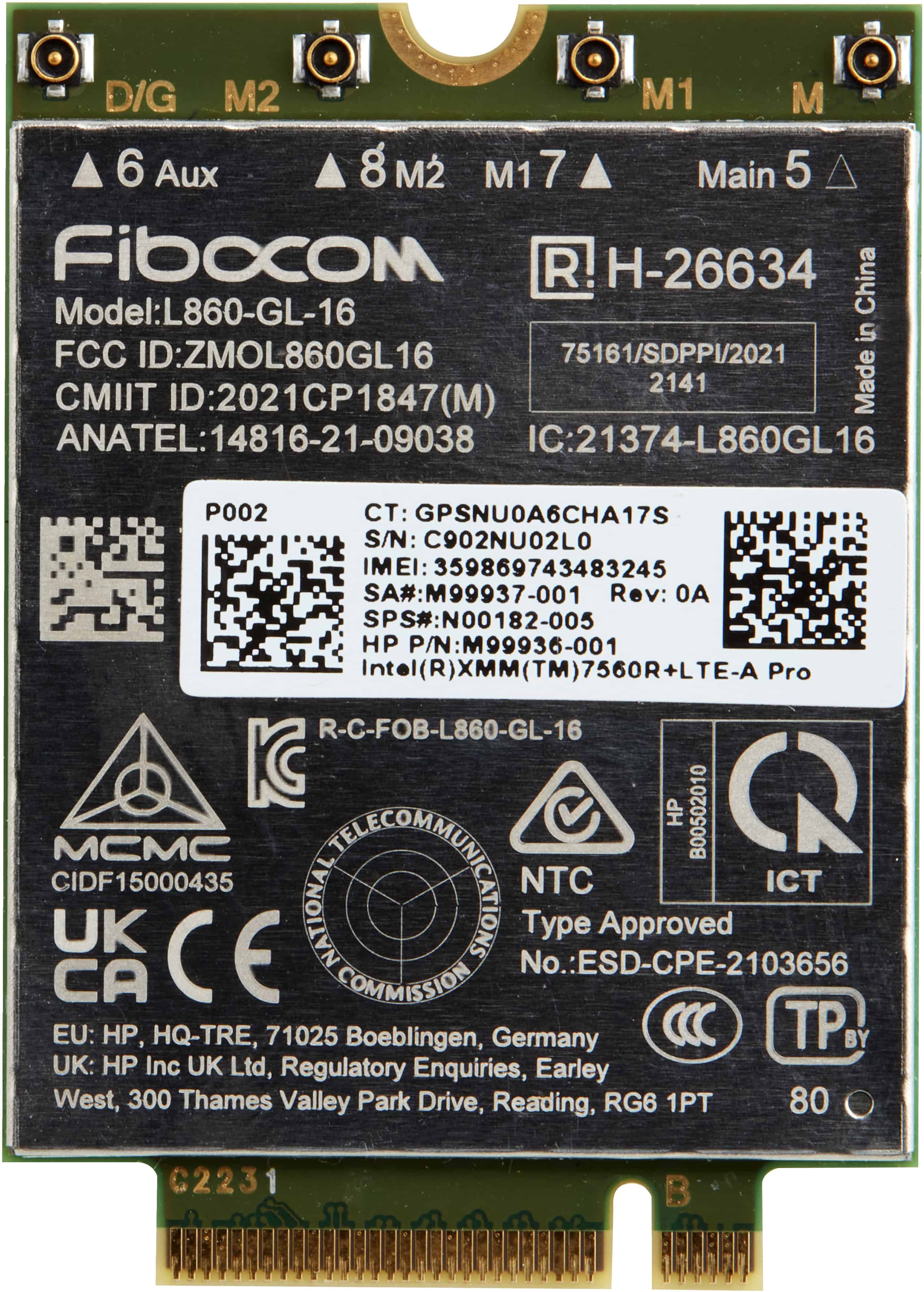HP 4G LTE-A Pro Cat16 WWAN (AM5R3AA) thumbnail