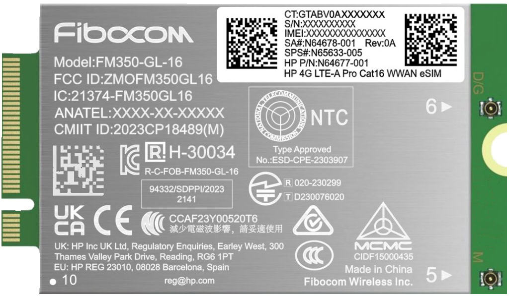 HP 4G LTE-A Pro Cat16 WWAN (AM5R3AA) thumbnail