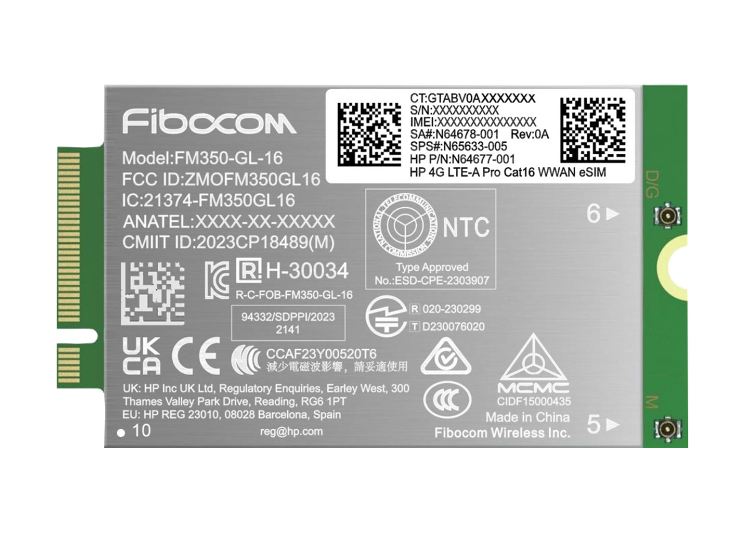 HP 4G LTE-A Pro Cat16 WWAN Intern (AM5R3AA) thumbnail