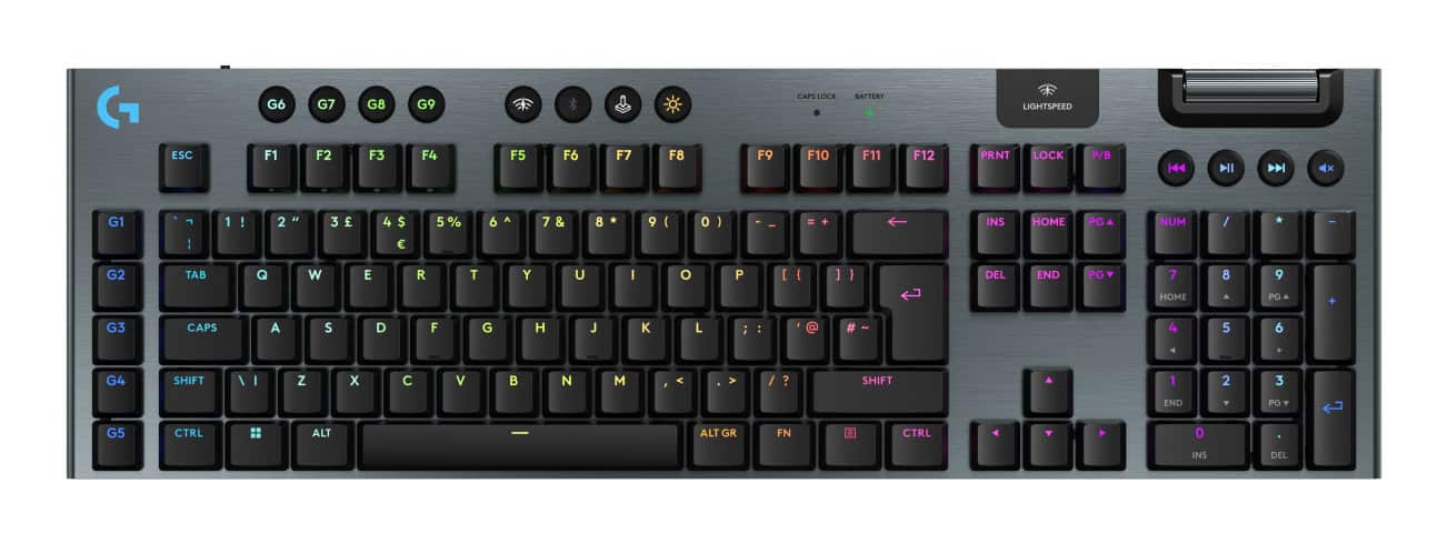 Logitech G915 X LIGHTSPEED WRLS G KB-BLACK-UK-EME (920-012675) thumbnail