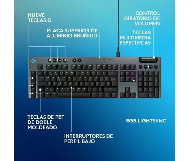 Logitech G915 X WIRED G KB BLACK-ESP-EMEA28i-935 (920-012943) thumbnail