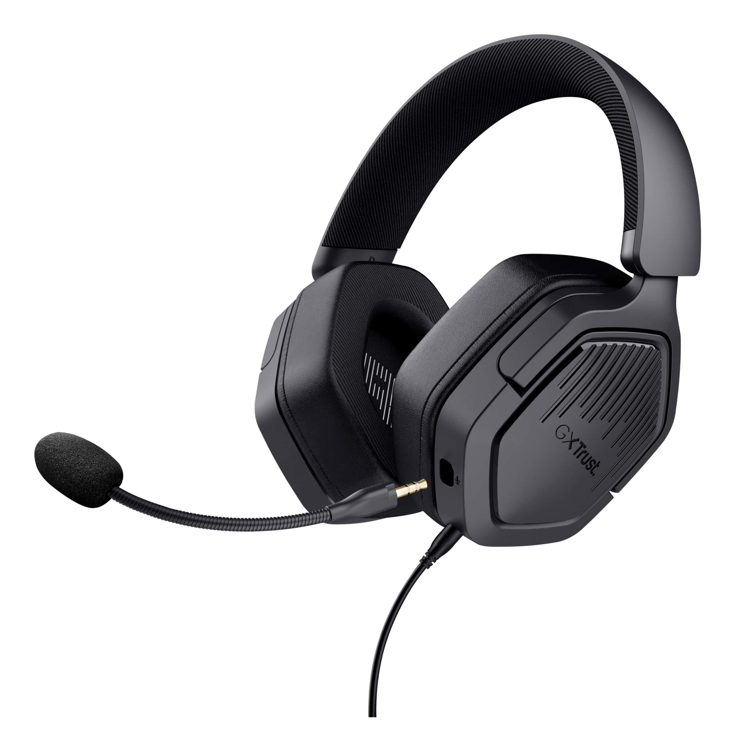 Trust GXT 492 Carus Gaming Headset - Bedrade gamingheadset – Afneembare microfoon – Over-ear ontwerp – Zwart (25447) thumbnail