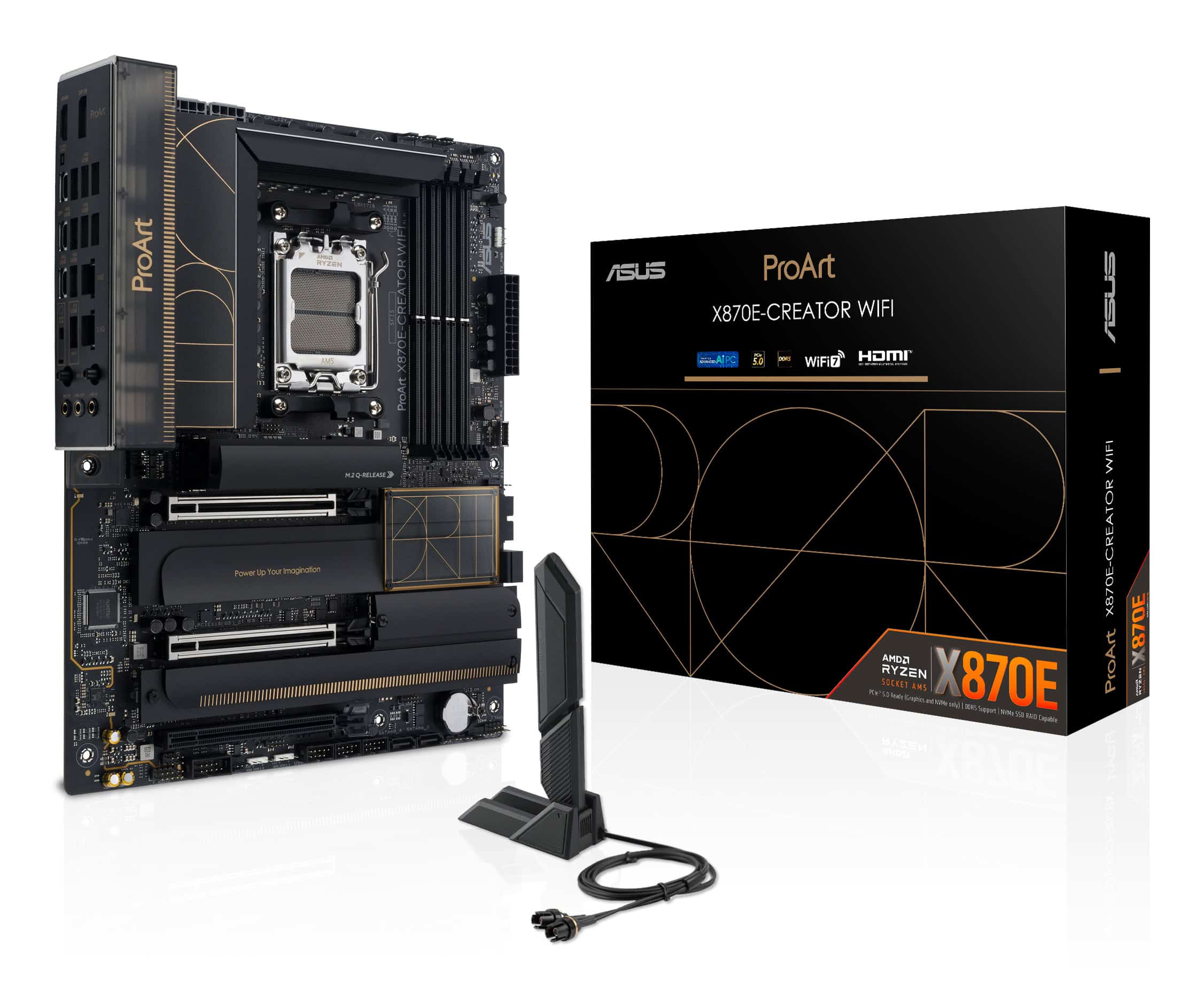 ASUS ProArt X870E-CREATOR WIFI AMD X870E Socket AM5 ATX (90MB1IG0-M0EAY0) thumbnail