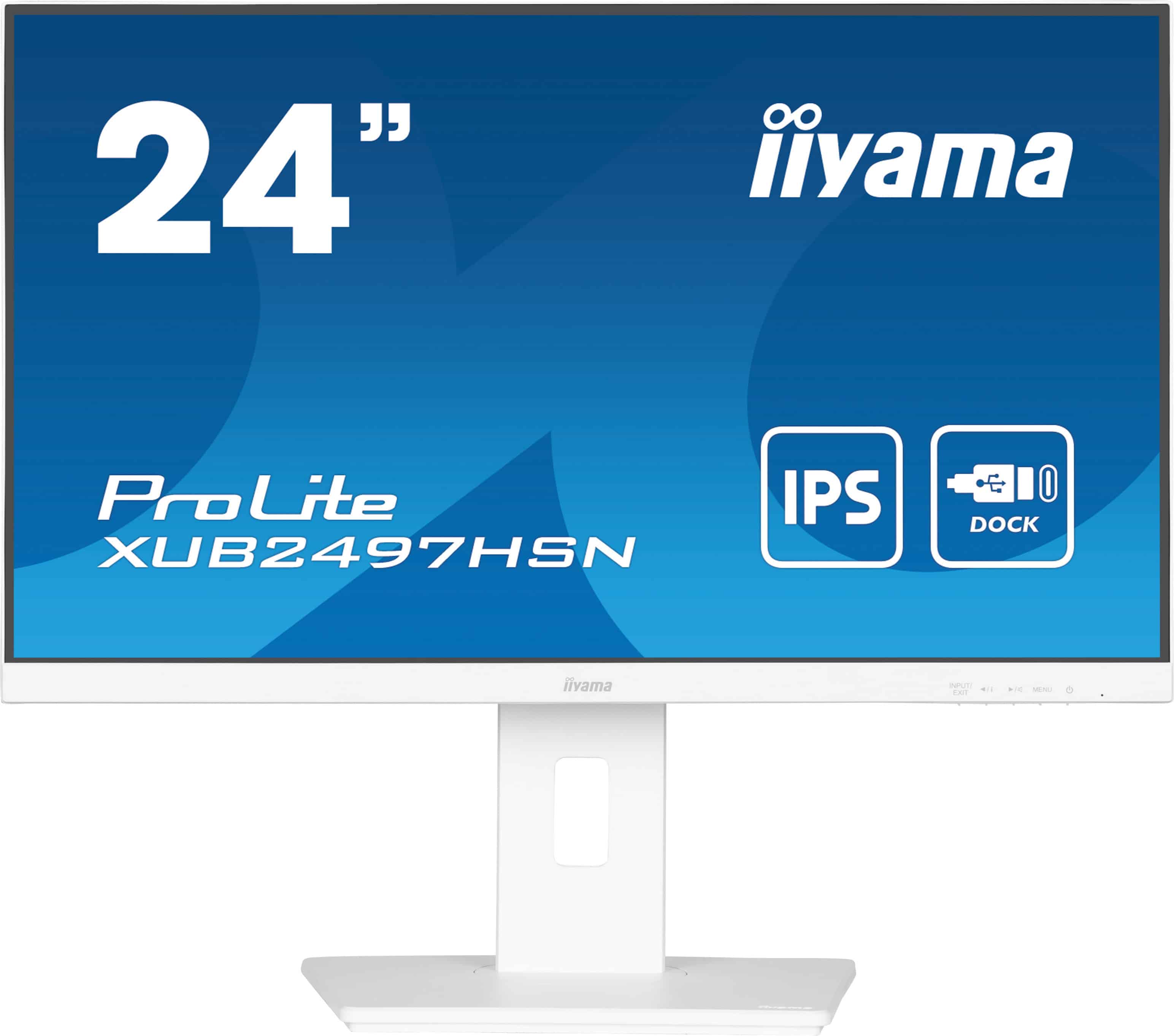 iiyama ProLite XUB2497HSN-W2 computer monitor 60,5 cm (23.8) 1920 x 1080 Pixels Full HD LED Wit (XUB2497HSN-W2) thumbnail