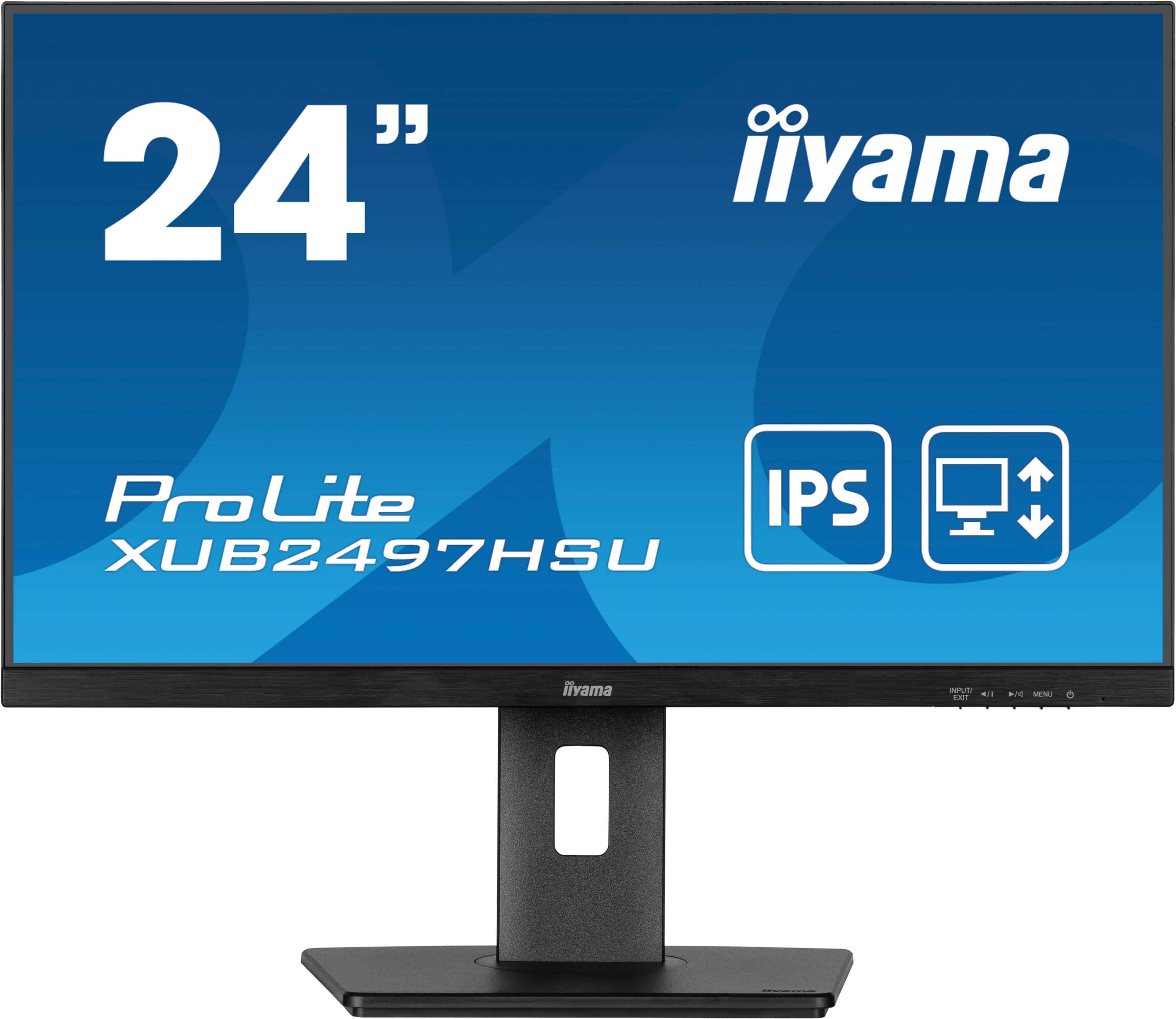 iiyama XUB2497HSU-B2 computer monitor 60,5 cm (23.8) 1920 x 1080 Pixels Full HD LED Zwart (XUB2497HSU-B2) thumbnail