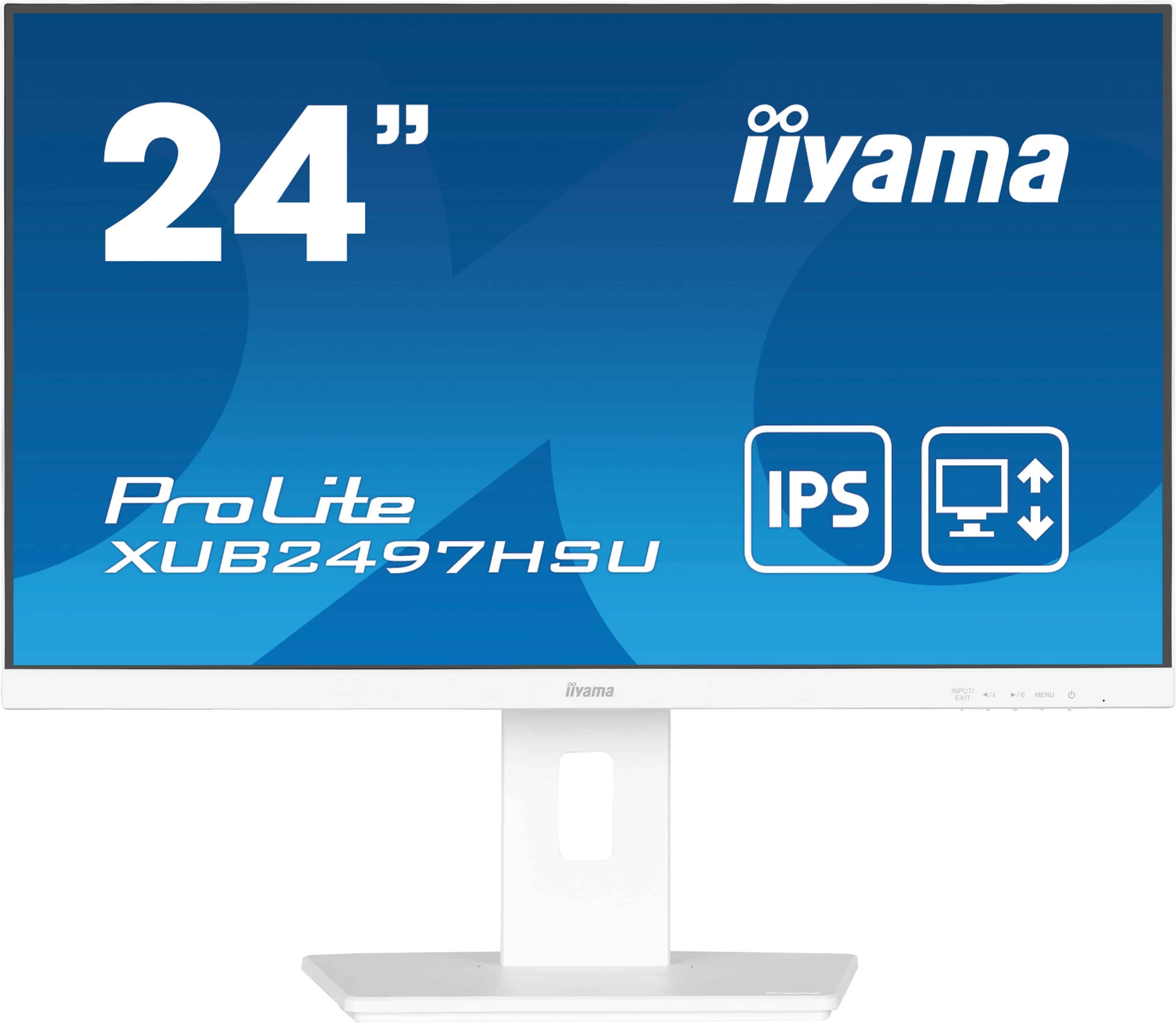 iiyama ProLite XUB2497HSU-W2 computer monitor 60,5 cm (23.8) 1920 x 1080 Pixels Full HD LED Wit (XUB2497HSU-W2) thumbnail