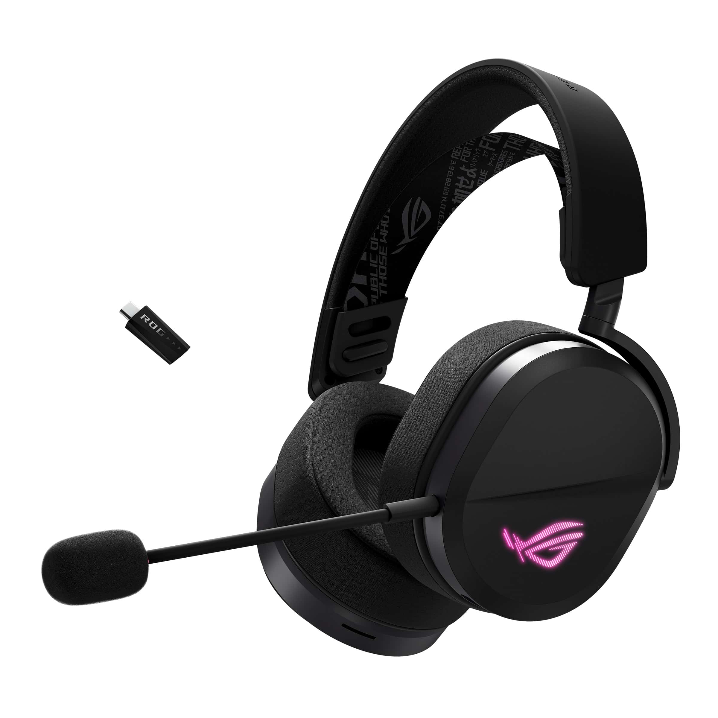 ASUS ROG Pelta Headset Bedraad en draadloos Hoofdband Gamen USB Type-C Bluetooth Zwart (90YH0410-BHUA00) thumbnail